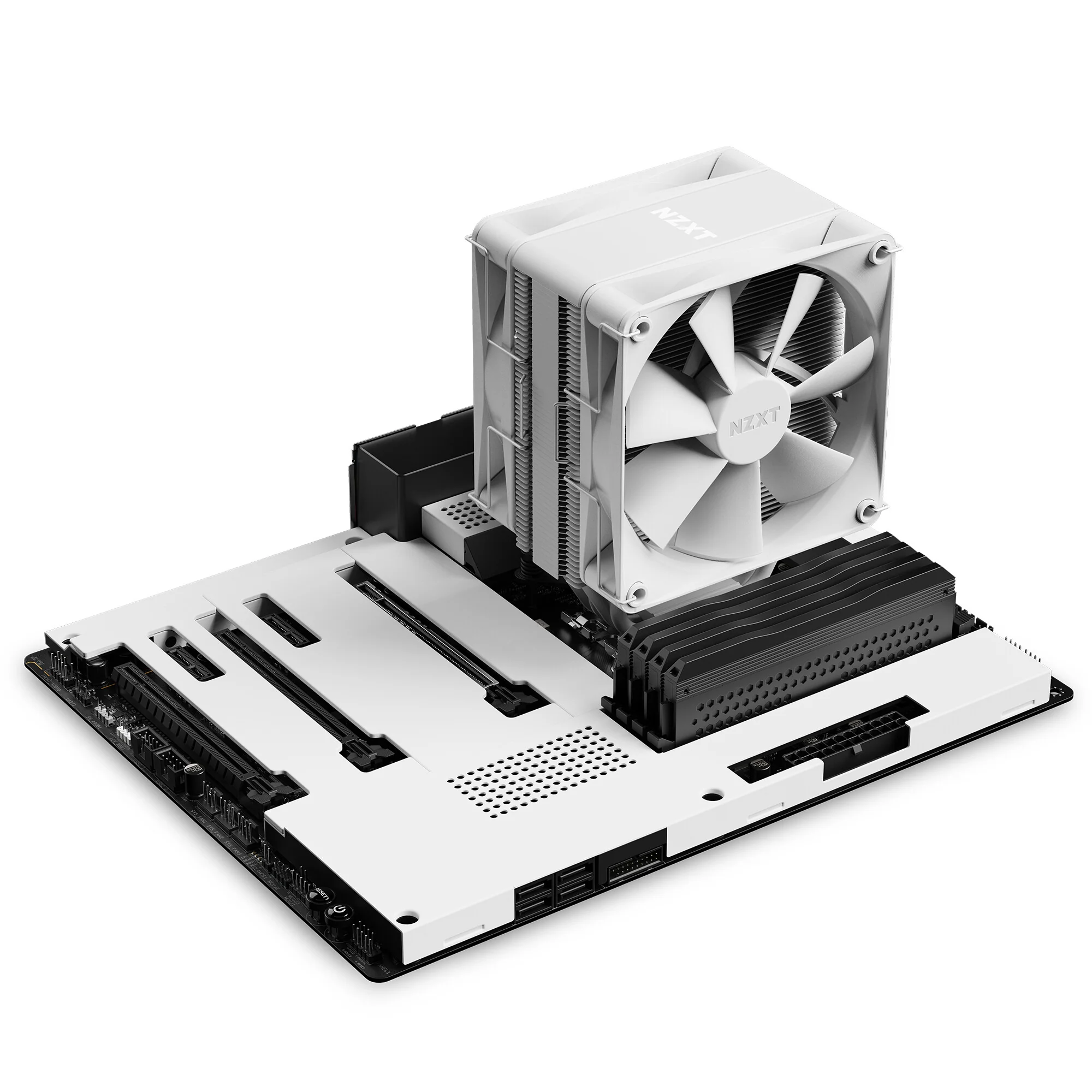 NZXT T120 - Air Processor Cooler in White - 120mm - Image 6