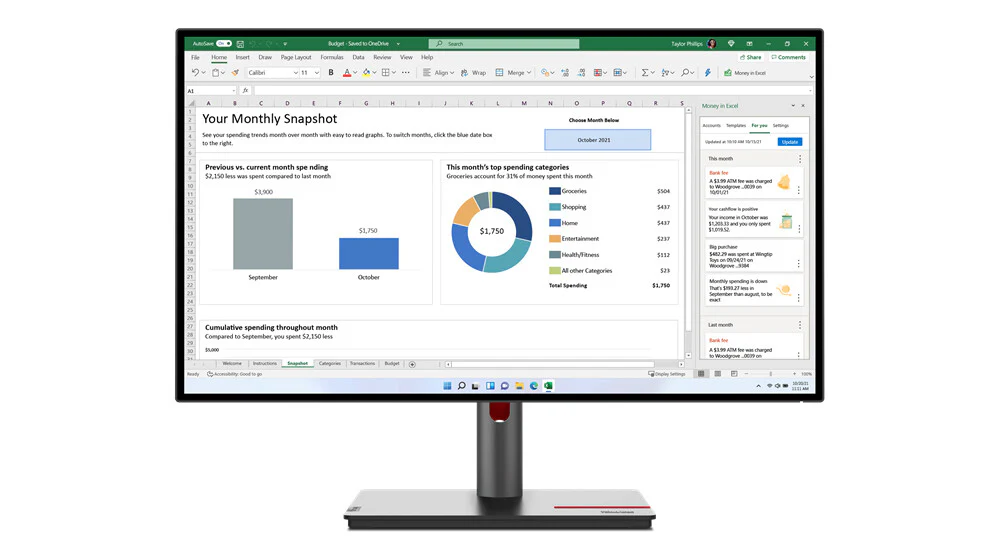 Lenovo ThinkVision P27Q-30 - 68.6 cm (27") - 2560 x 1440 pixels LED Monitor