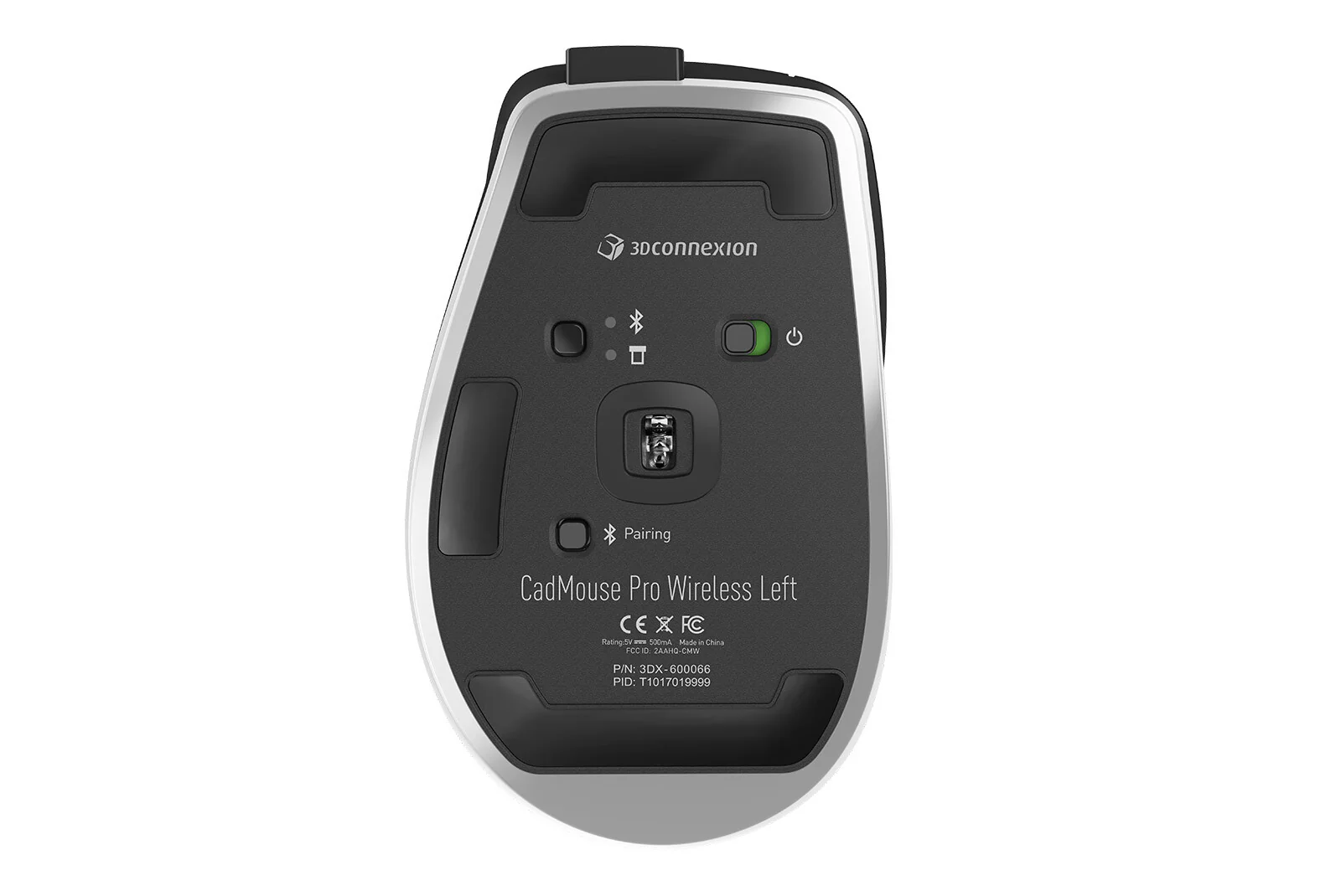 3Dconnexion CadMouse Pro - Left-handed RF Wireless + Bluetooth Optical Mouse in Black - 7,200 DPI - Image 5