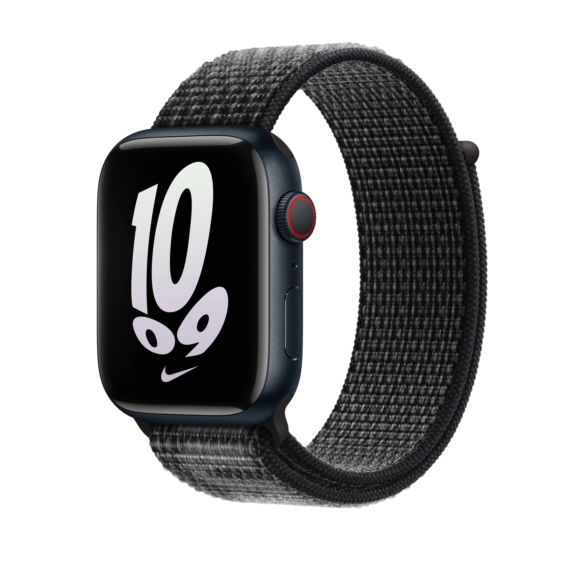 Apple MPJ13ZM/A - 45mm Black/Summit White Nike Sport Loop - Image 2
