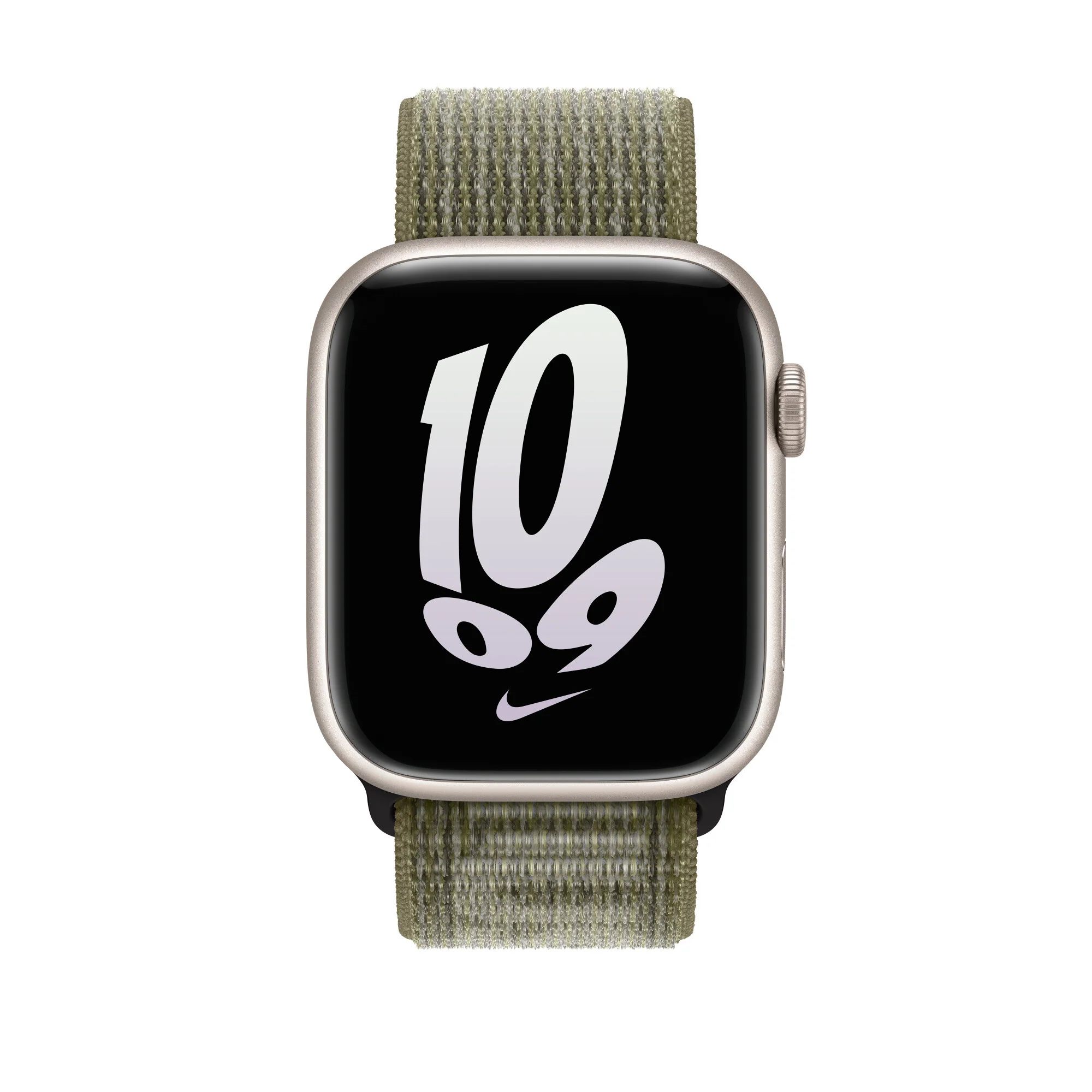 Apple MPJ23ZM/A - 45mm Sequoia/Pure Platinum Nike Sport Loop - Image 3