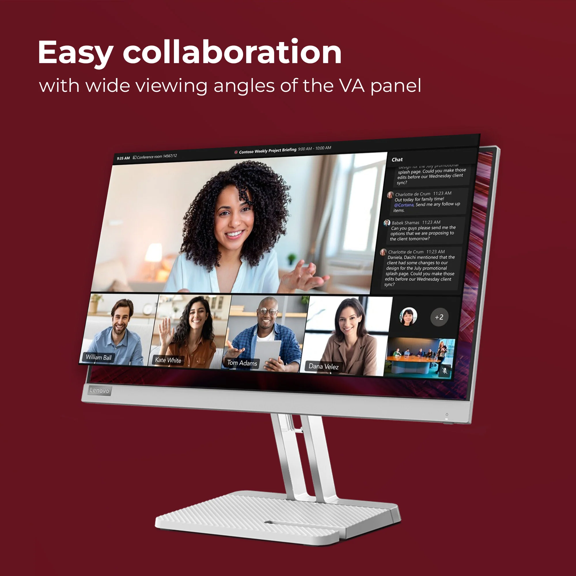Lenovo L22E-40 - 54.6 cm (21.5") - 1920 x 1080 pixels FHD LCD Monitor - Image 3