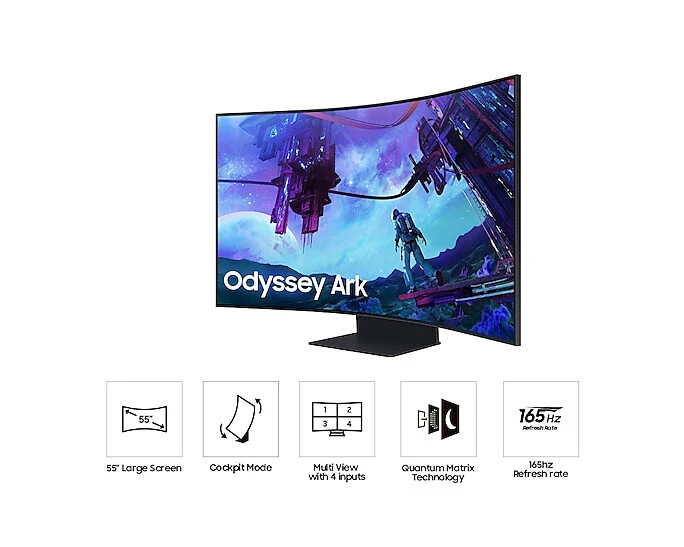 Samsung Odyssey Ark - 139.7 cm (55") - 3840 x 2160 pixels 4K Ultra HD LED Monitor - Image 4