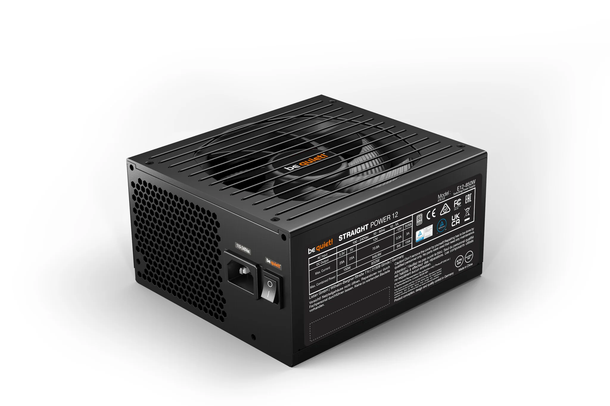 be quiet! BN337 - 850W 80+ Platinum Power Supply Unit - Image 3