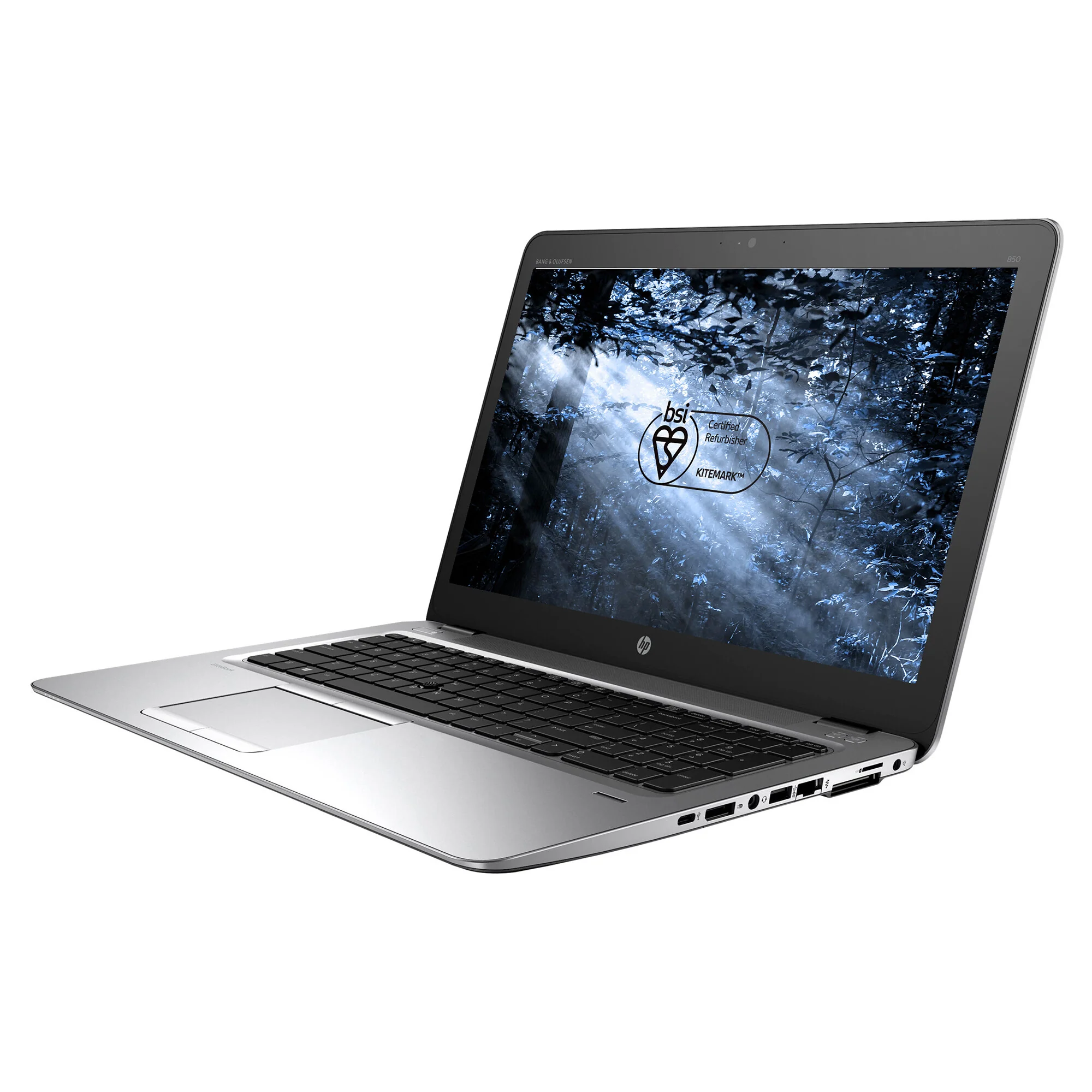 HP Elitebook 850 G3 Laptop - 39.6 cm (15.6") - Intel® Core™ i5-6200U - 8 GB DDR4-SDRAM - 256 GB SSD - Wi-Fi 5 - Windows 10 Pro - Black / Silver - Refurbished - Image 4