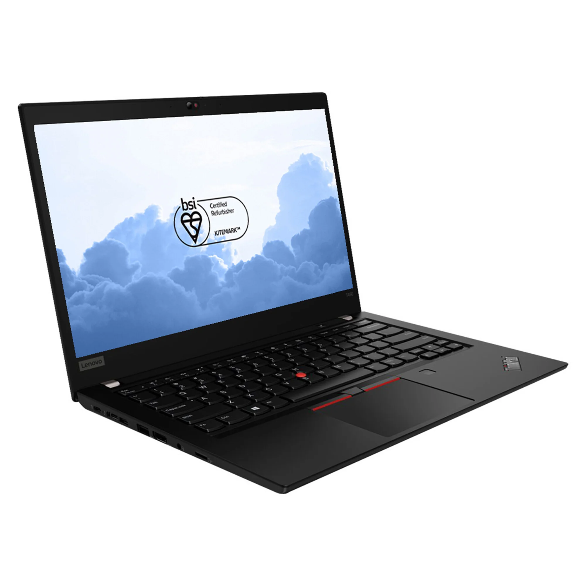 Lenovo ThinkPad T490 Laptop - 35.6 cm (14") - Intel® Core™ i5-8265U - 16 GB DDR4-SDRAM - 256 GB SSD - Wi-Fi 5 - Windows 11 Pro - Black - Refurbished - Image 2