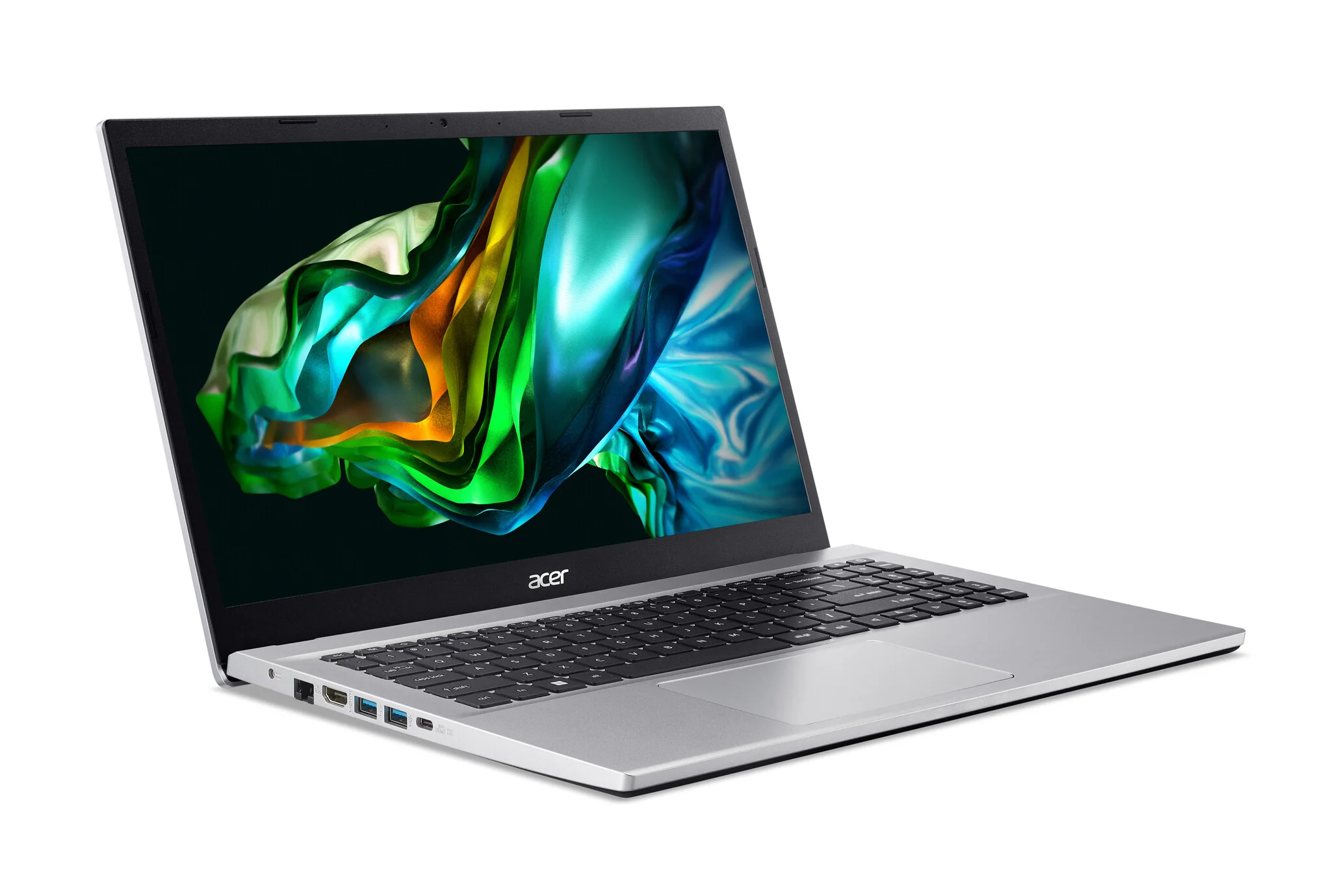 Acer Aspire 3 A315-44P Laptop - 39.6 cm (15.6") - AMD Ryzen 5 5500U - 8 GB DDR4-SDRAM - 512 GB SSD - Wi-Fi 6 - Windows 11 Home - Silver - Image 2