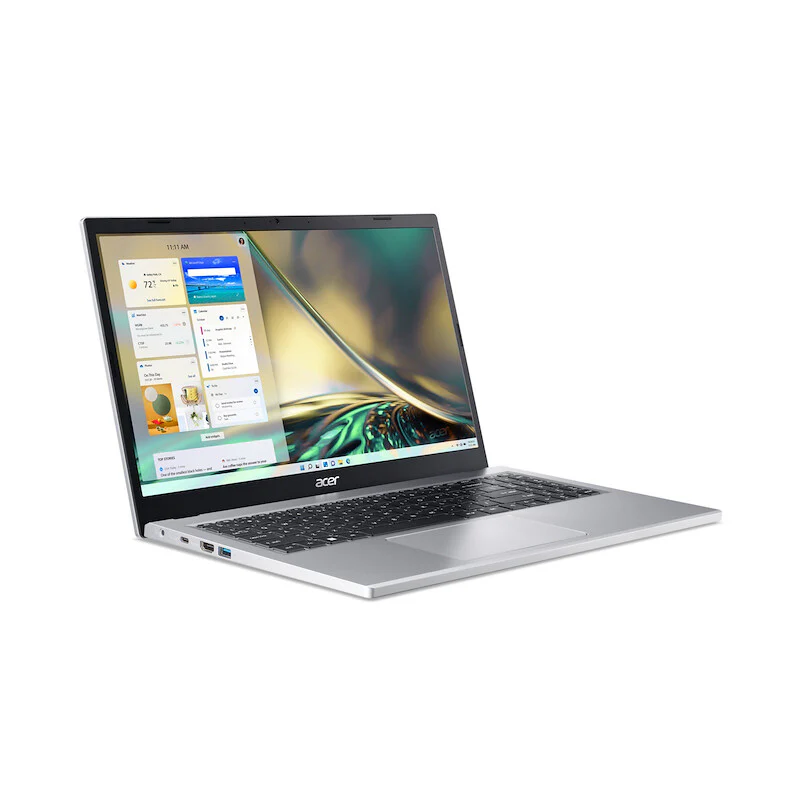 Acer Aspire 3 A315-510P Laptop - 39.6 cm (15.6") - Intel Core i3-N305 - 8 GB DDR5-SDRAM - 512 GB SSD - Wi-Fi 5 - Windows 11 Home - Silver - Image 2