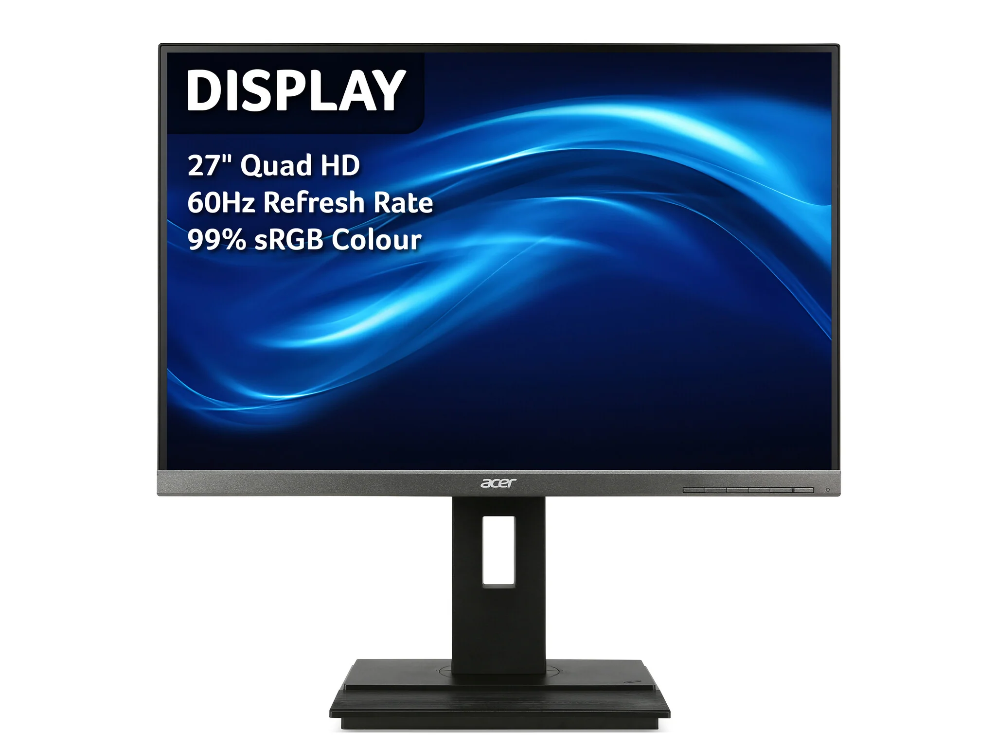 Acer B6 B276HUL - 68.6 cm (27") - 2560 x 1440 pixels QHD IPS Monitor - Image 2