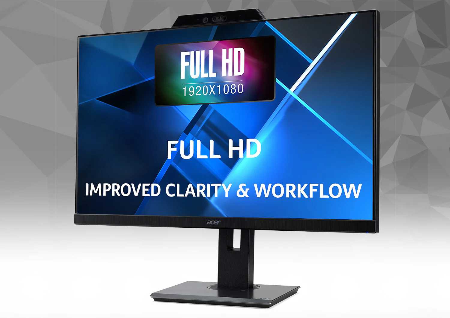 Acer B7 B247Y - 60.5 cm (23.8") - 1920 x 1080 pixels FHD LED Monitor - Image 2
