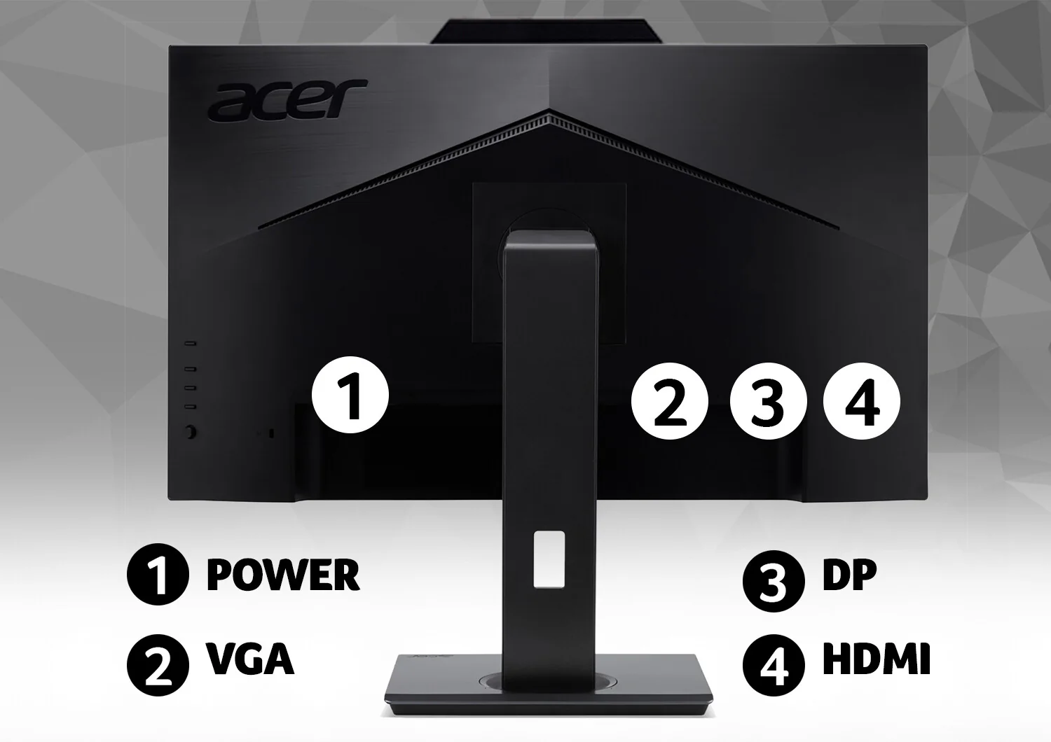 Acer B7 B247Y - 60.5 cm (23.8") - 1920 x 1080 pixels FHD LED Monitor - Image 5