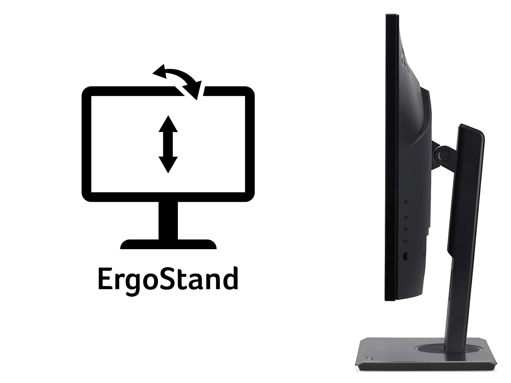 Acer B7 B247YU - 61 cm (24") - 2560 x 1440 pixels WQHD Monitor - Image 5