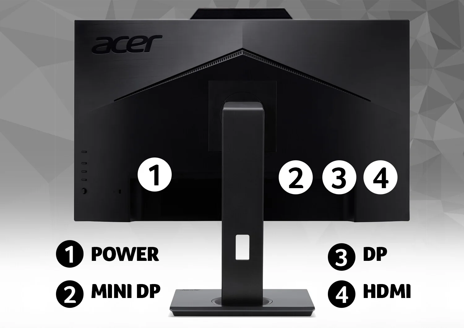 Acer B7 B277U - 68.6 cm (27") - 2560 x 1440 pixels QHD LED Monitor - Image 5