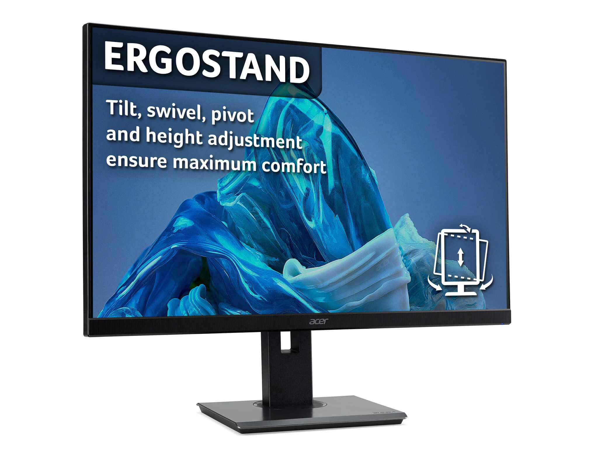 Acer B7 Vero B287K L - 71.1 cm (28") - 3840 x 2160 pixels 4K UHD LED Monitor - Image 4