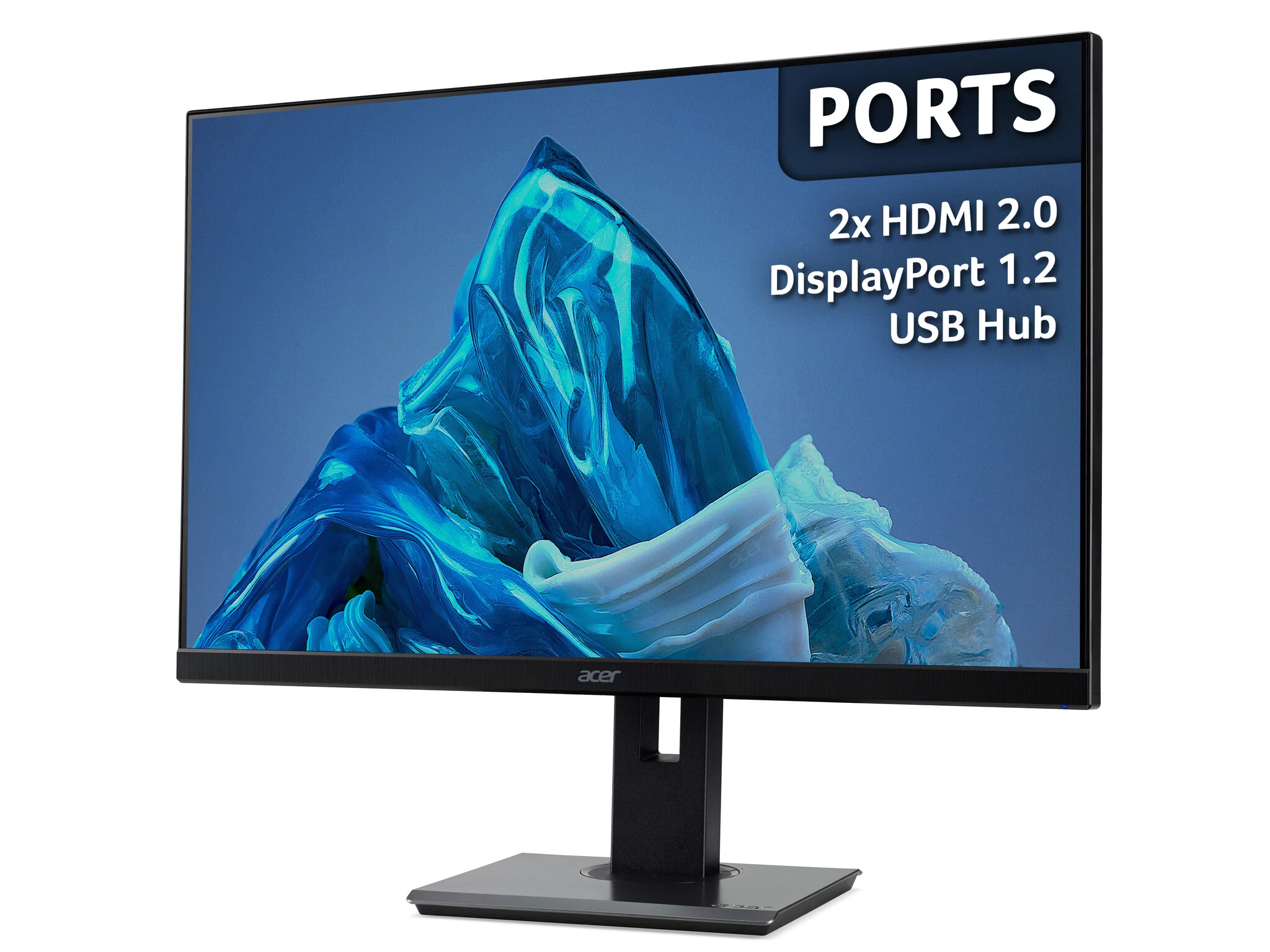 Acer B7 Vero B287K L - 71.1 cm (28") - 3840 x 2160 pixels 4K UHD LED Monitor - Image 6