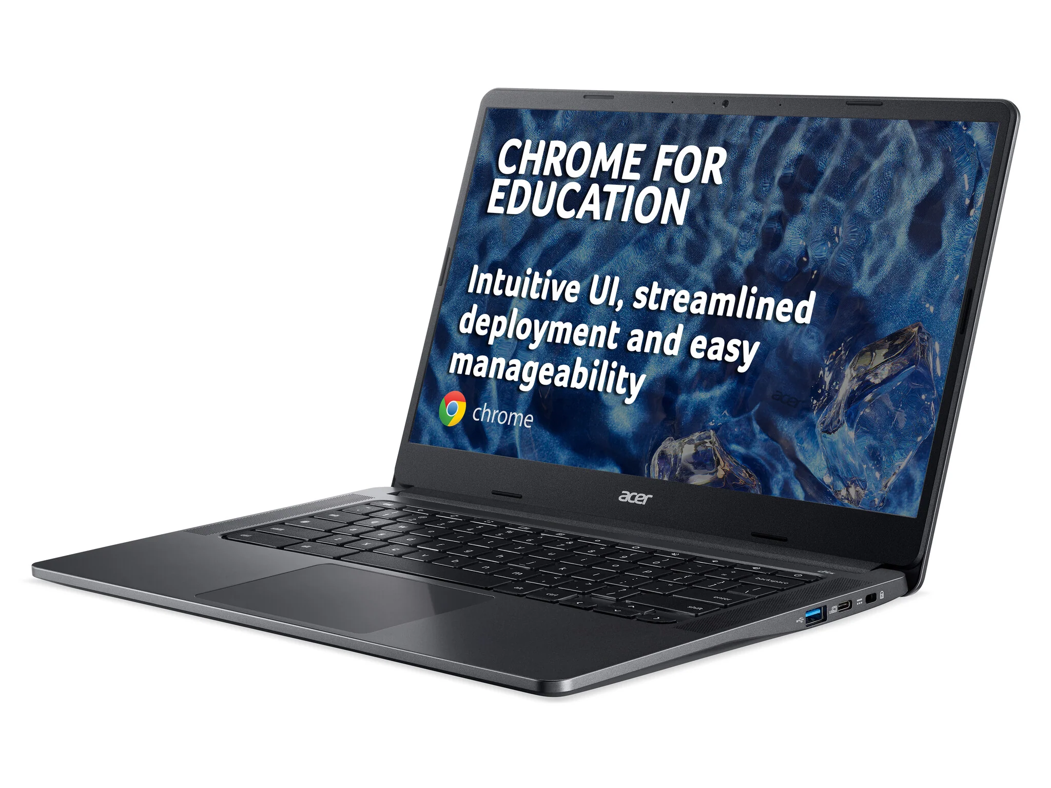 Acer Chromebook 314 - 35.6 cm (14") - Touchscreen - Intel® N N5100 - 4 GB LPDDR4x-SDRAM - 64 GB eMMC - Wi-Fi 6 - ChromeOS - Grey - Image 5