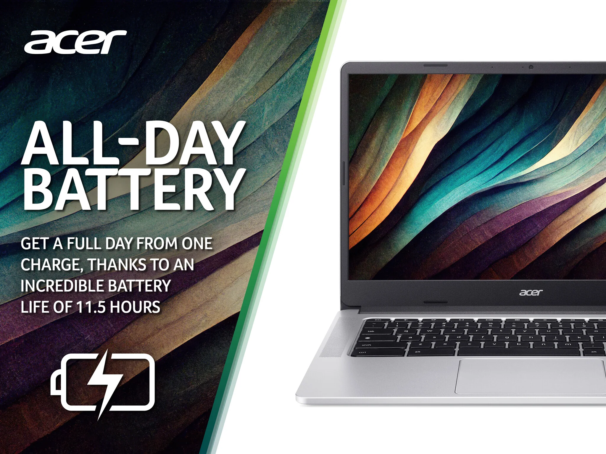 Acer Chromebook 314 - 35.6 cm (14") - Touchscreen - Intel® Pentium® Silver - 8 GB LPDDR4x-SDRAM - 128 GB SSD - Wi-Fi 5 - ChromeOS - Silver - Image 9