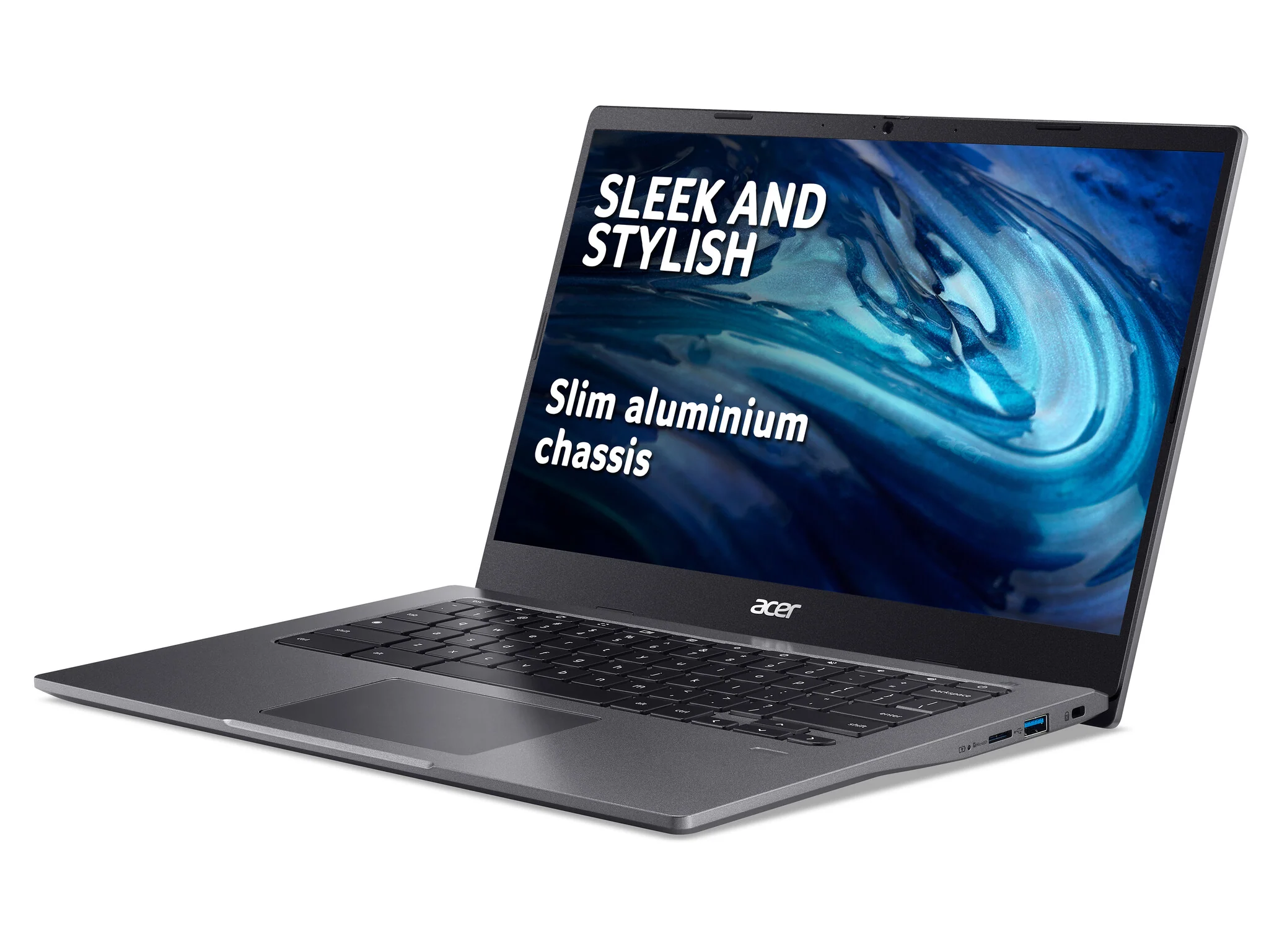 Acer Chromebook 514 - 35.6 cm (14") - Intel® Core™ i3-1115G4 - 8 GB DDR4x-SDRAM - 128 GB SSD - Wi-Fi 6 - ChromeOS - Grey - Image 4