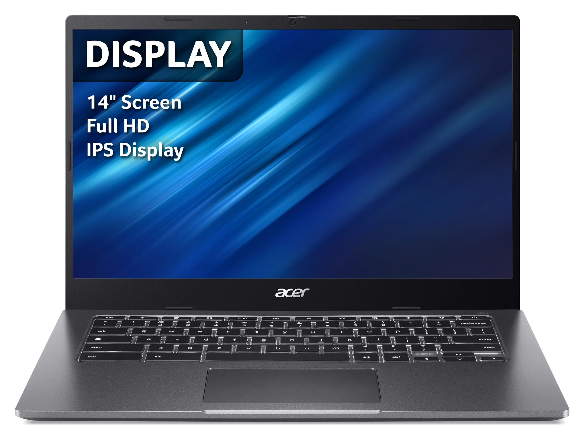 Acer Chromebook 514 - 35.6cm (14") - Intel® Core™ i3-1115G4 -  8 GB LPDDR4x-SDRAM - 128 GB SSD - Wi-Fi 6 - ChromeOS - Grey - Image 2