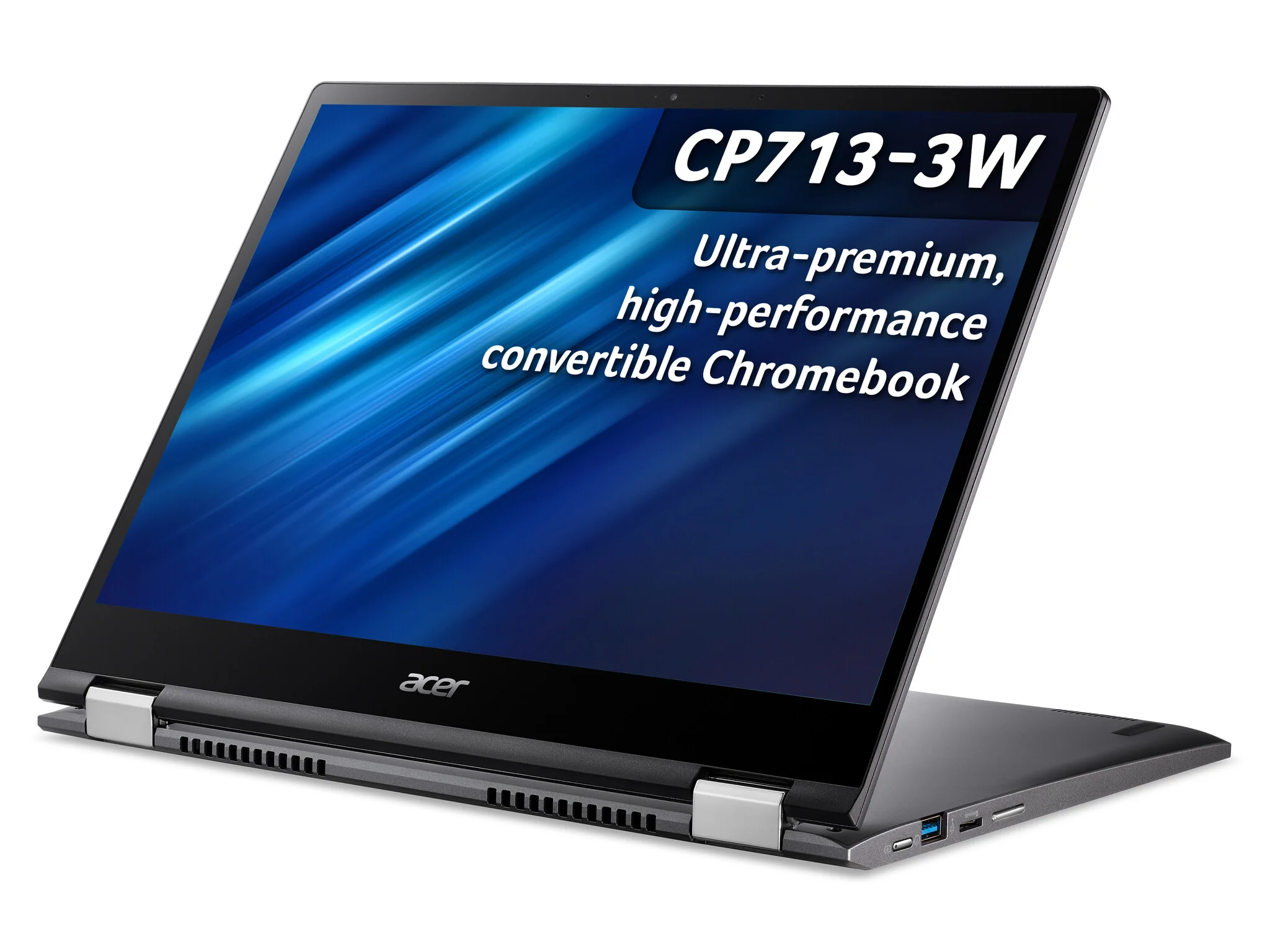 Acer Chromebook Spin 713 - 34.3 cm (13.5") - Touchscreen - Intel® Core™ i5-1135G7 - 8 GB LPDDR4x-SDRAM - 256 GB SSD - Wi-Fi 6 - Chrome OS - Grey - Image 3