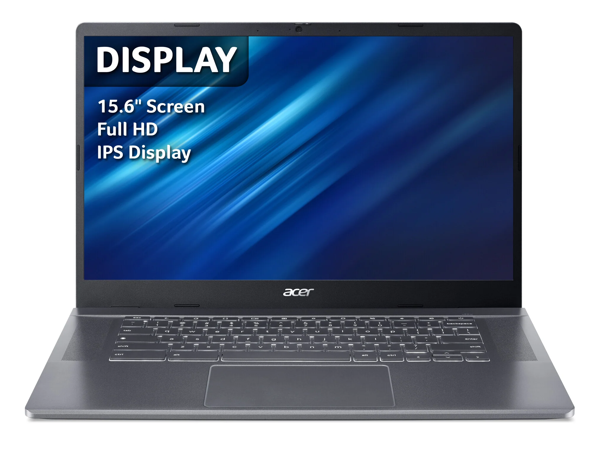 Acer Chromebook Plus 515 - 39.6 cm (15.6") - Intel® Core i5-1235U - 16 GB LPDDR5x-SDRAM - 256 GB SSD - Wi-Fi 6E - ChromeOS - Grey - Image 2