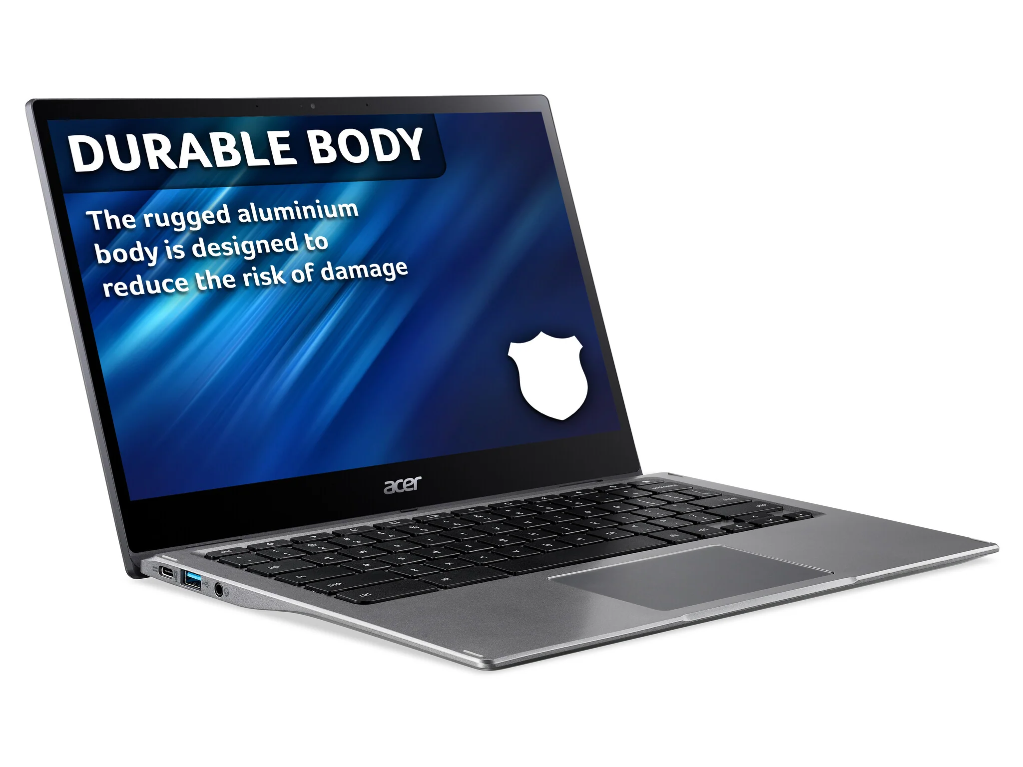 Acer Chromebook Spin 513 - 33.8 cm (13.3") - Qualcomm Snapdragon 7c - 4 GB LPDDR4x-SDRAM - 64 GB Flash - Qualcomm Adreno 618 - ChromeOS - Grey - Image 7