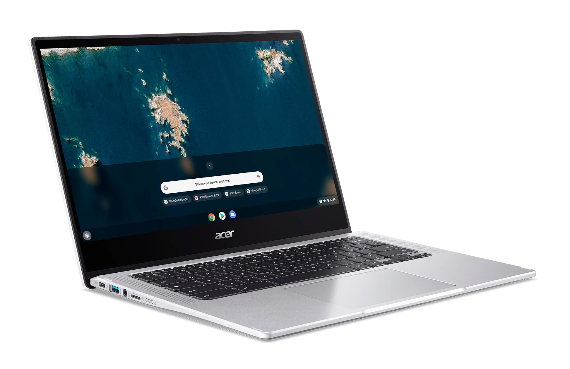 Acer Chromebook Spin 314 Hybrid (2-in-1) - 35.6 cm (14") - Touchscreen - Intel Celeron N4500 - 4 GB LPDDR4x-SDRAM - 128 GB eMMC - Wi-Fi 6 - ChromeOS - Silver - Image 2