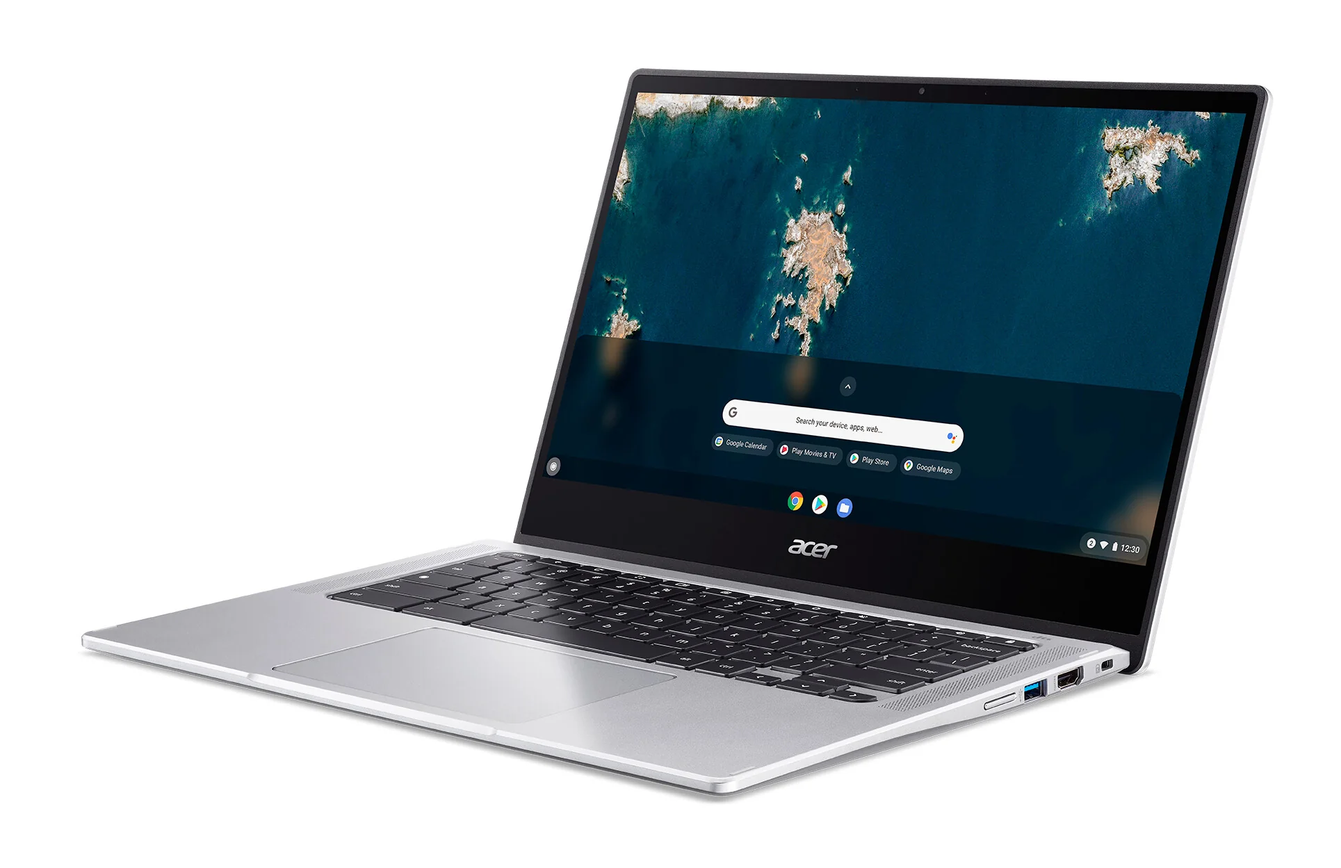 Acer Chromebook Spin 314 Hybrid (2-in-1) - 35.6 cm (14") - Touchscreen - Intel Celeron N4500 - 4 GB LPDDR4x-SDRAM - 128 GB eMMC - Wi-Fi 6 - ChromeOS - Silver - Image 7
