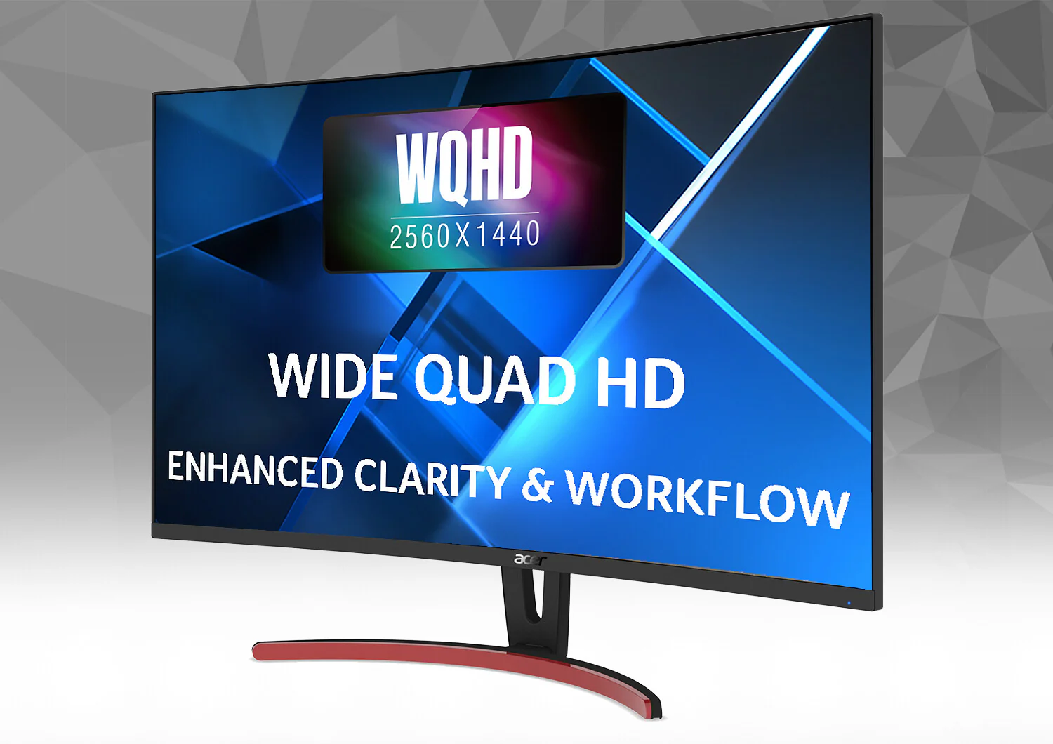 Acer ED3 ED323QURA - 80 cm (31.5") - 2560 x 1440 pixels QHD Curved Monitor - Image 3