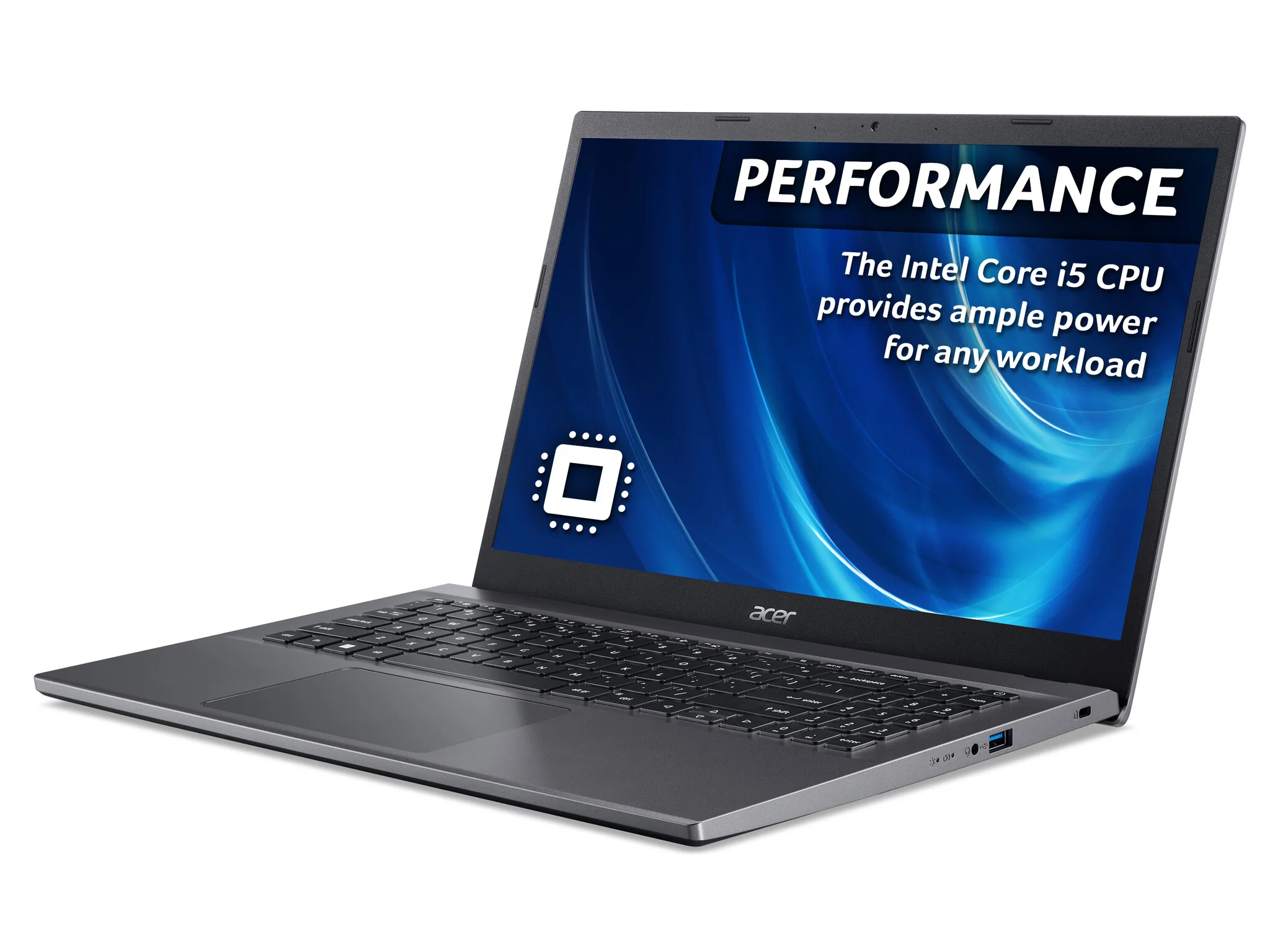 Acer Extensa 15 Laptop - 39.6 cm (15.6") - Intel® Core™ i5-1235U - 8 GB DDR4-SDRAM - 512 GB SSD - Wi-Fi 5 - Windows 11 - Grey - Image 5