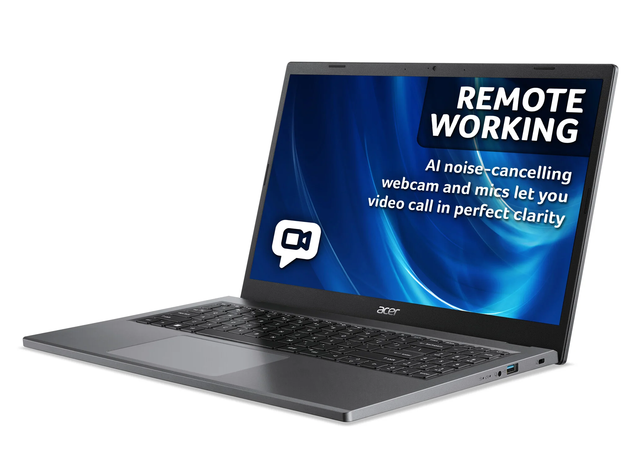 Acer Extensa 15 Laptop - 39.6 cm (15.6") - AMD Ryzen™ 5 7520U - 8 GB LPDDR5-SDRAM - 256 GB SSD - Wi-Fi 6 - Windows 11 Home - Grey - Image 6