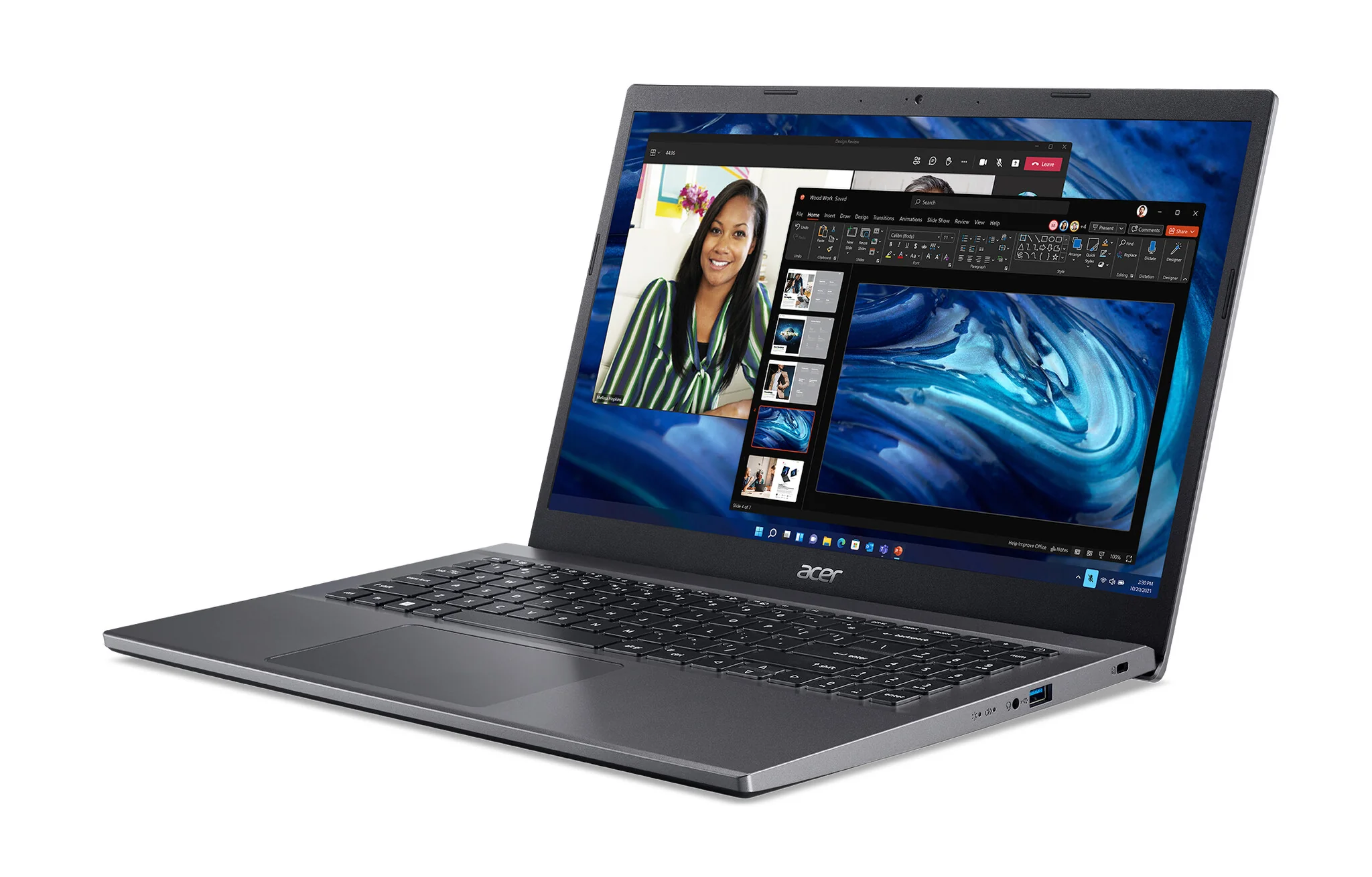 Acer Extensa 15 Laptop - 39.6 cm (15.6") - Intel® Core™ i5-1235U - 8 GB DDR4-SDRAM - 256 GB SSD - Wi-Fi 5 - Windows 11 Home - Grey - Image 3