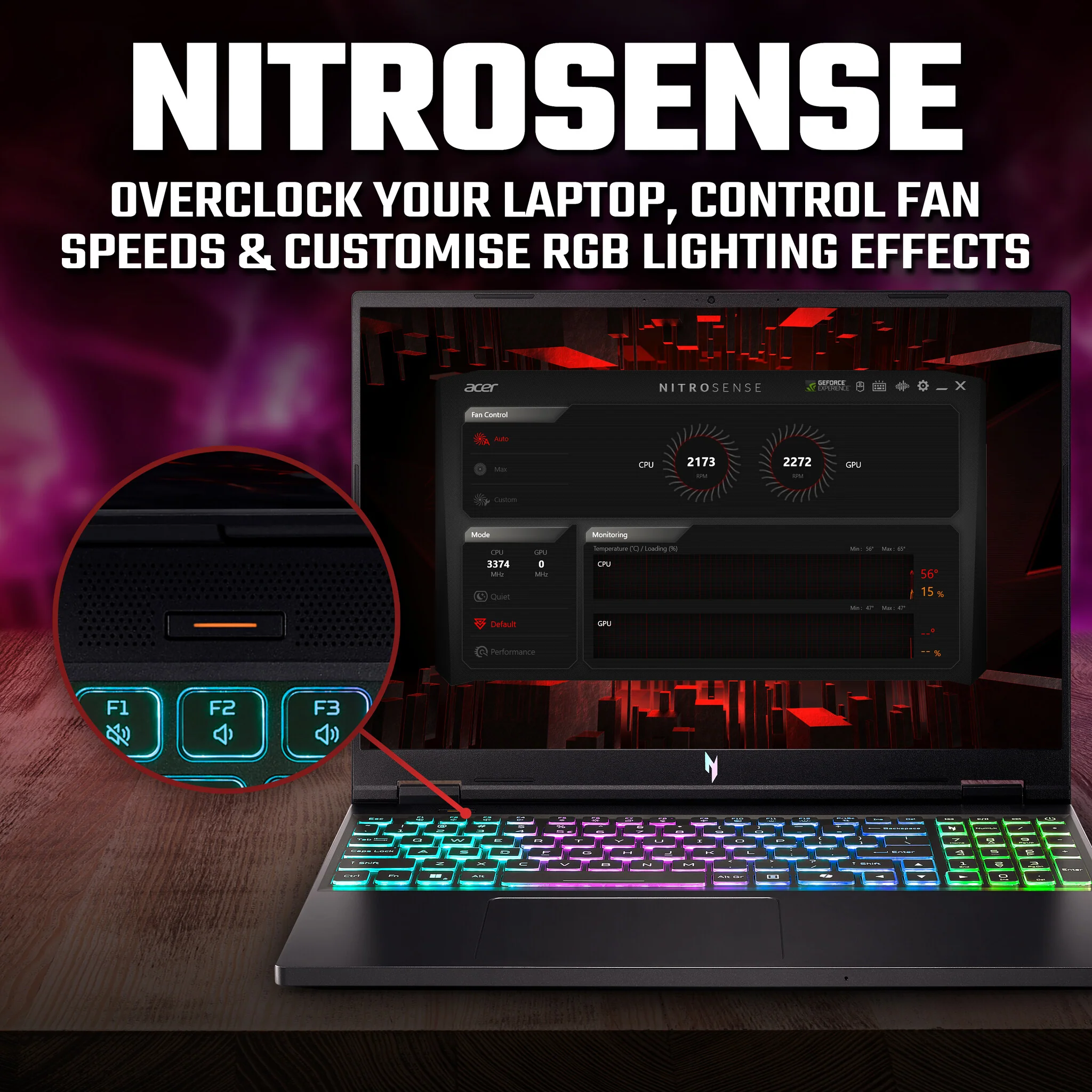 Acer Nitro 16 AN16-73 Gaming Laptop - 40.6 cm (16") - Intel® Core™ i7-14650HX -16 GB DDR5-SDRAM - 1TB SSD - NVIDIA GeForce RTX 4060 - Wi-Fi 6E - Windows 11 - Black - Image 8