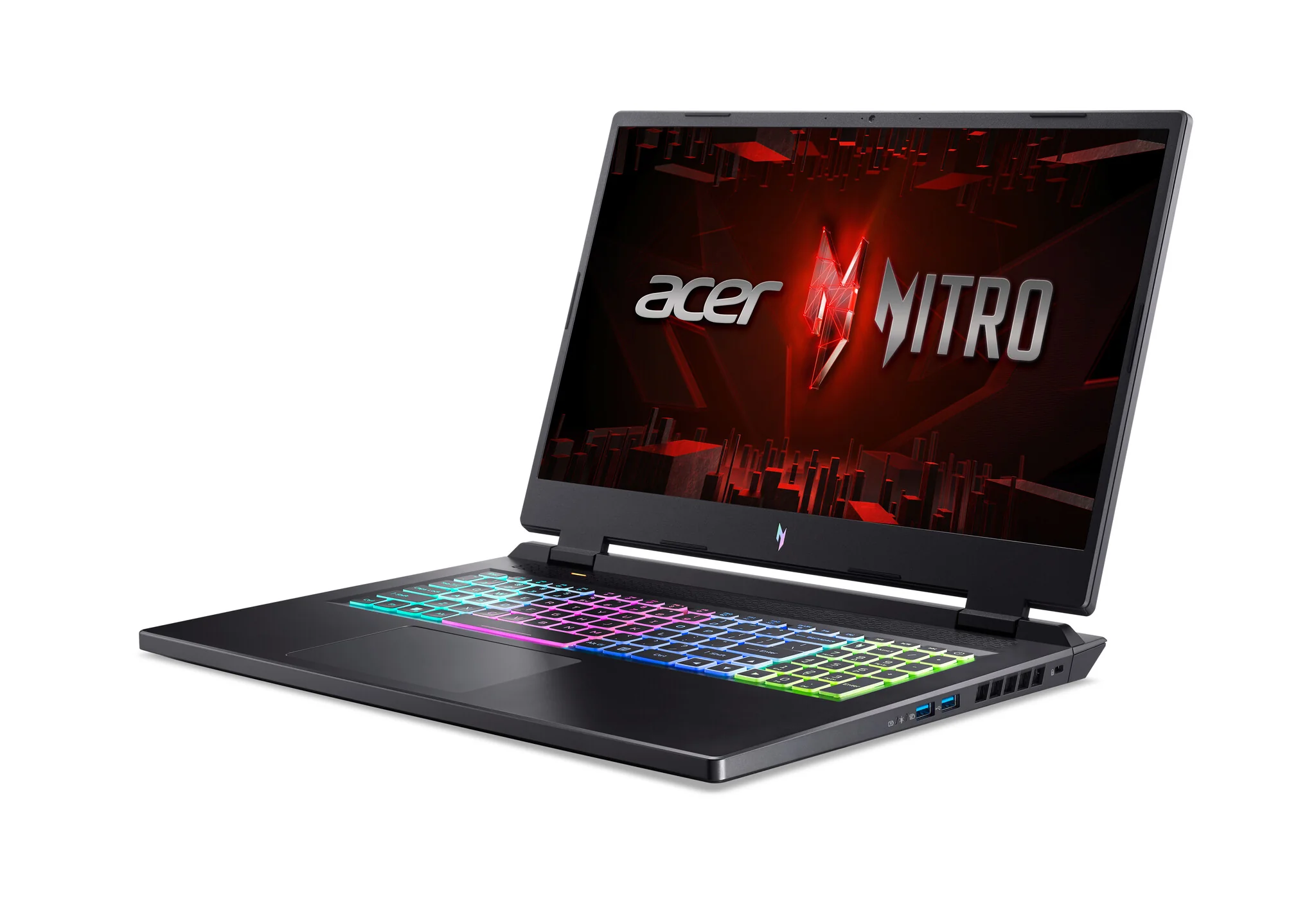 Acer Nitro 17 AN17-41 Gaming Laptop - 43.9 cm (17.3") - AMD Ryzen™ 7 7735HS - 32 GB DDR5-SDRAM - 1.51 TB HDD+SSD - NVIDIA GeForce RTX 4070 - Wi-Fi 6 - Windows 11 Home - Black - Image 3