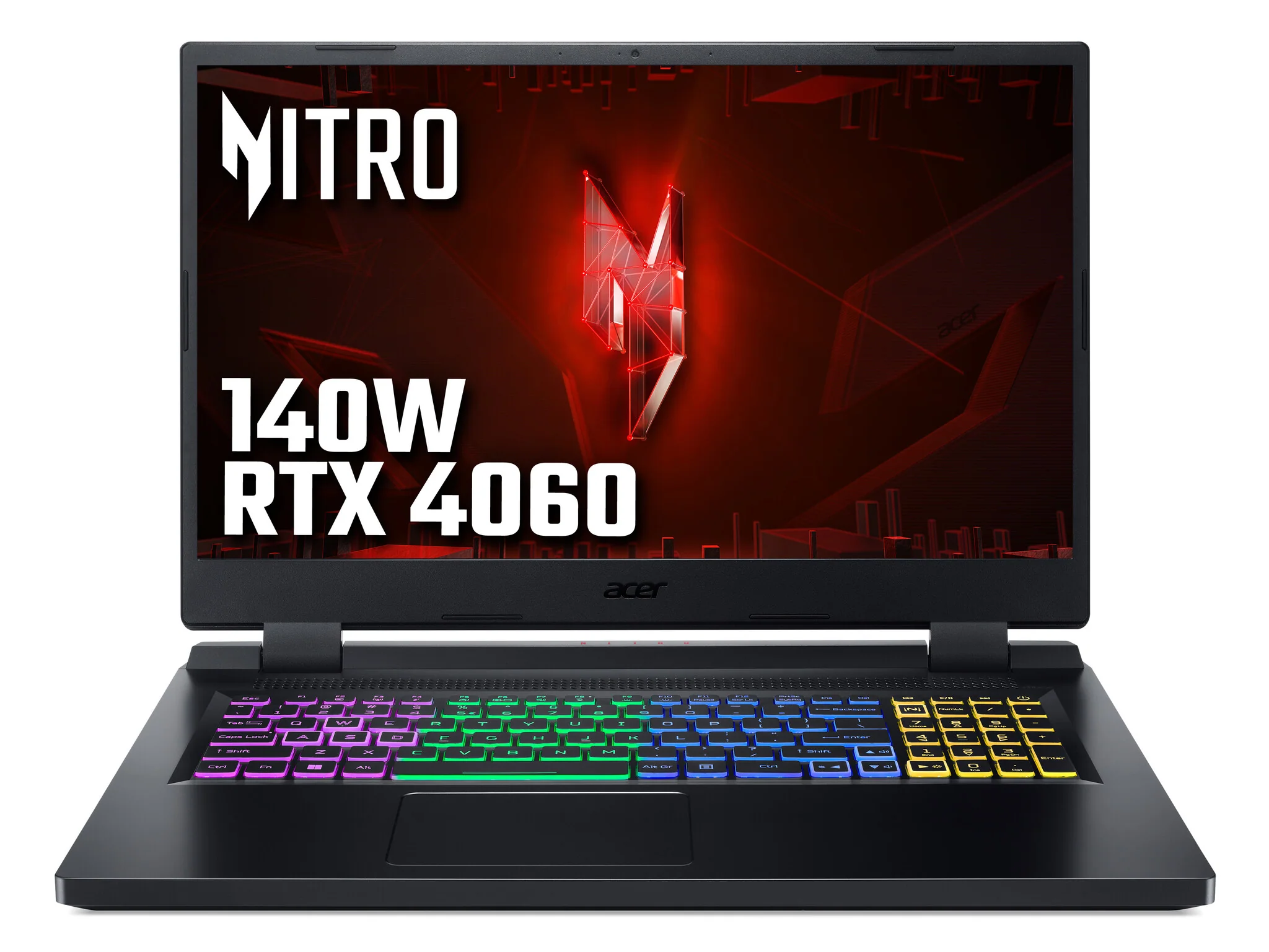 Acer Nitro 5 AN517-55 Gaming Laptop - 43.9 cm (17.3") - Intel® Core™ i7-12650H - 16 GB DDR4-SDRAM - 1.02TB SSD - NVIDIA GeForce RTX 4060 - Wi-Fi 6 - Windows