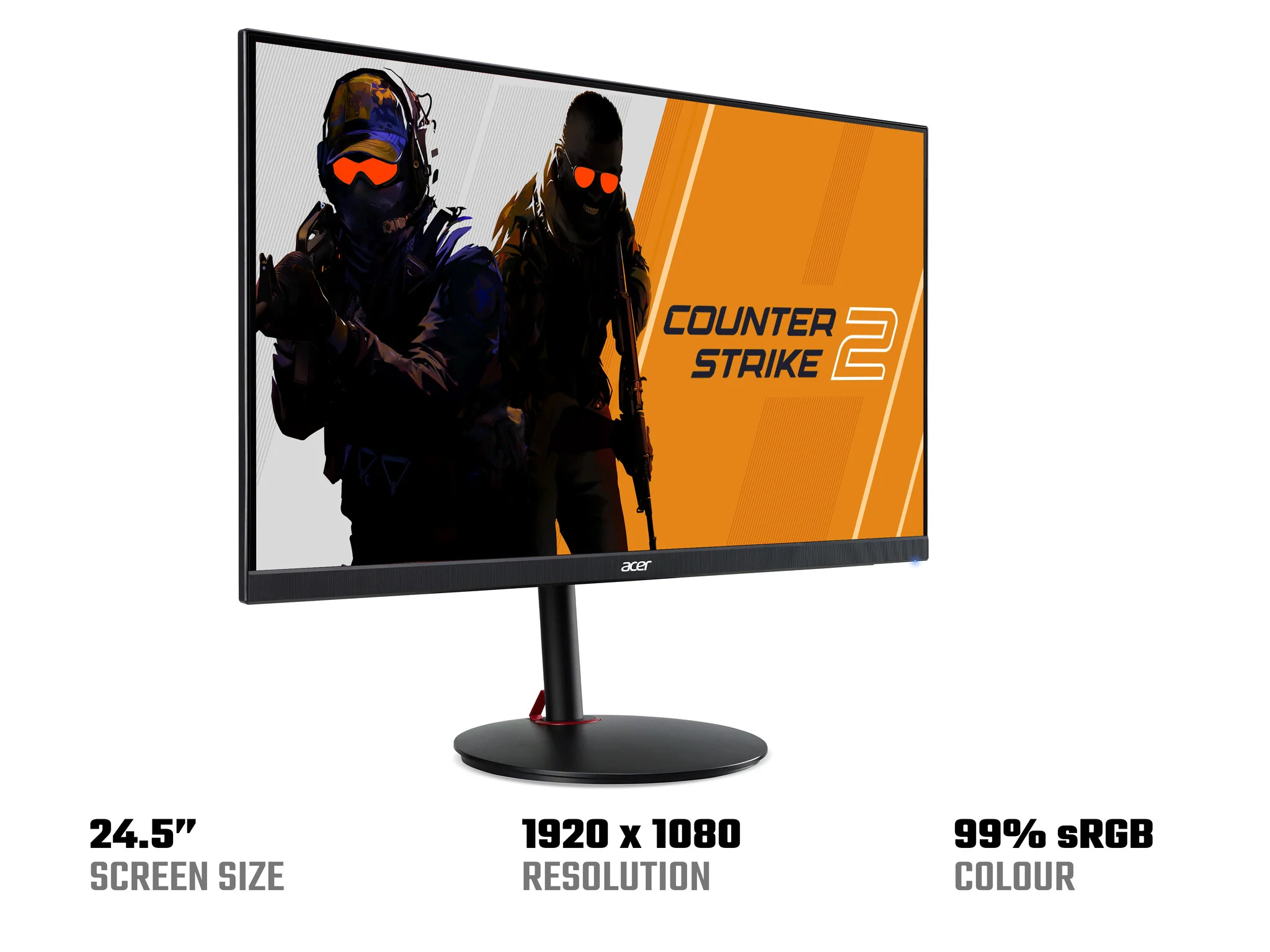 Acer Nitro XV252Q Z - 62.2 cm (24.5") - 1920 x 1080 pixels FHD LCD Monitor - Image 3