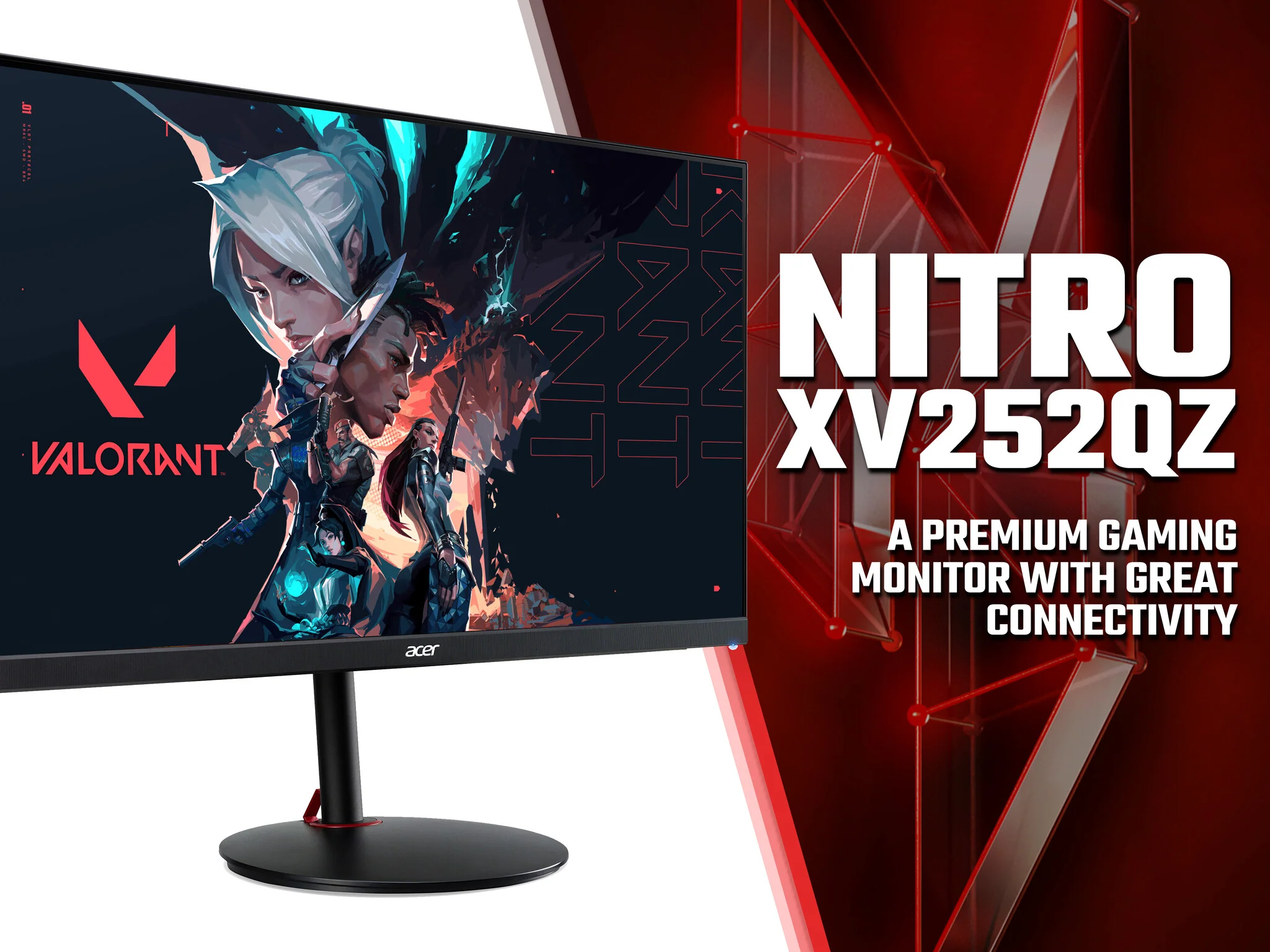 Acer Nitro XV252Q Z - 62.2 cm (24.5") - 1920 x 1080 pixels FHD LCD Monitor - Image 4