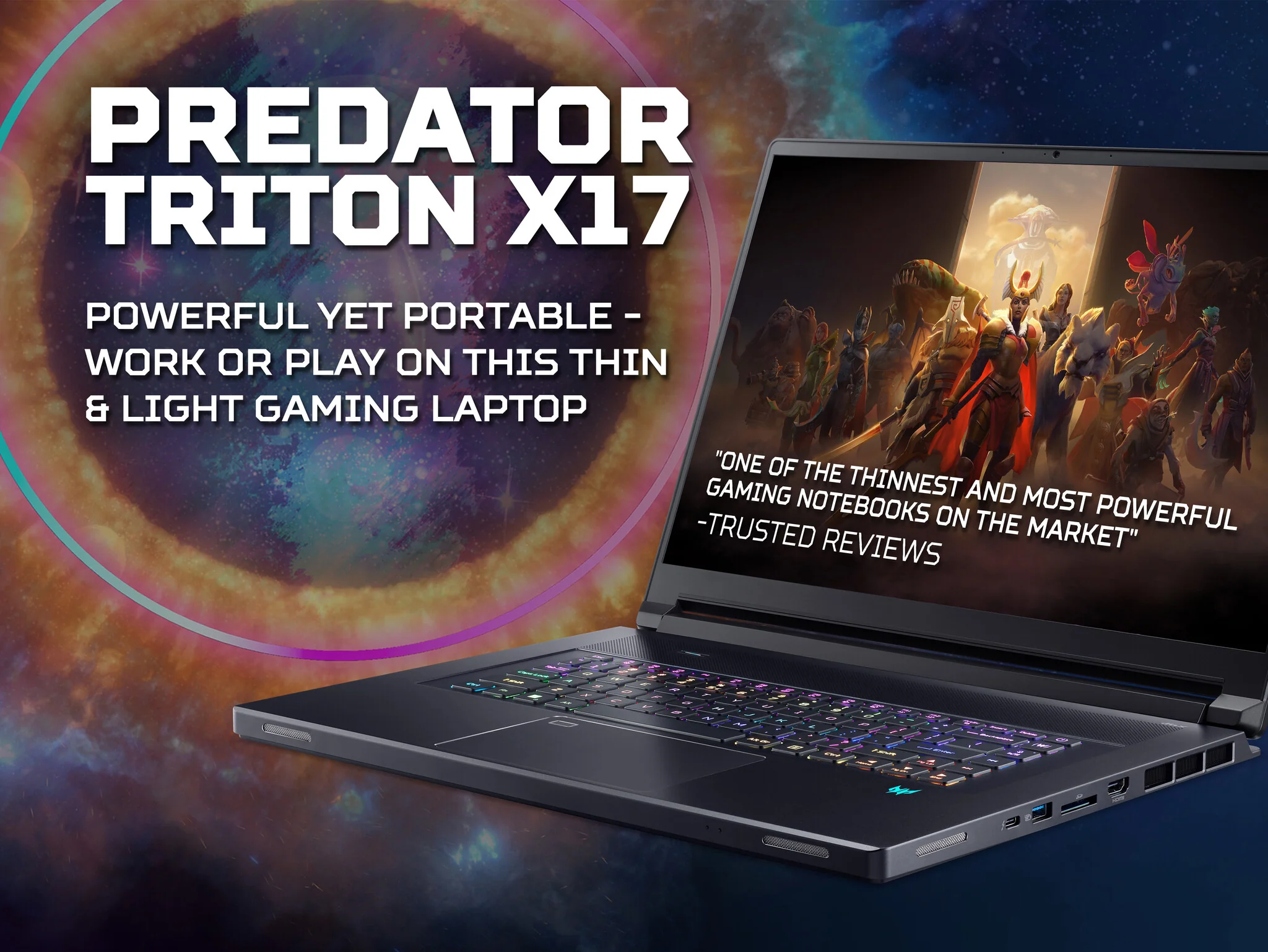 Acer Predator Triton 17X - 43.2 cm (17") - Intel® Core™ i9-13900HX - 64GB DDR5-SDRAM - 4TB NVMe SSD - NVIDIA GeForce RTX 4090 - Wi-Fi 6E - Windows 11 Home - Black - Image 10
