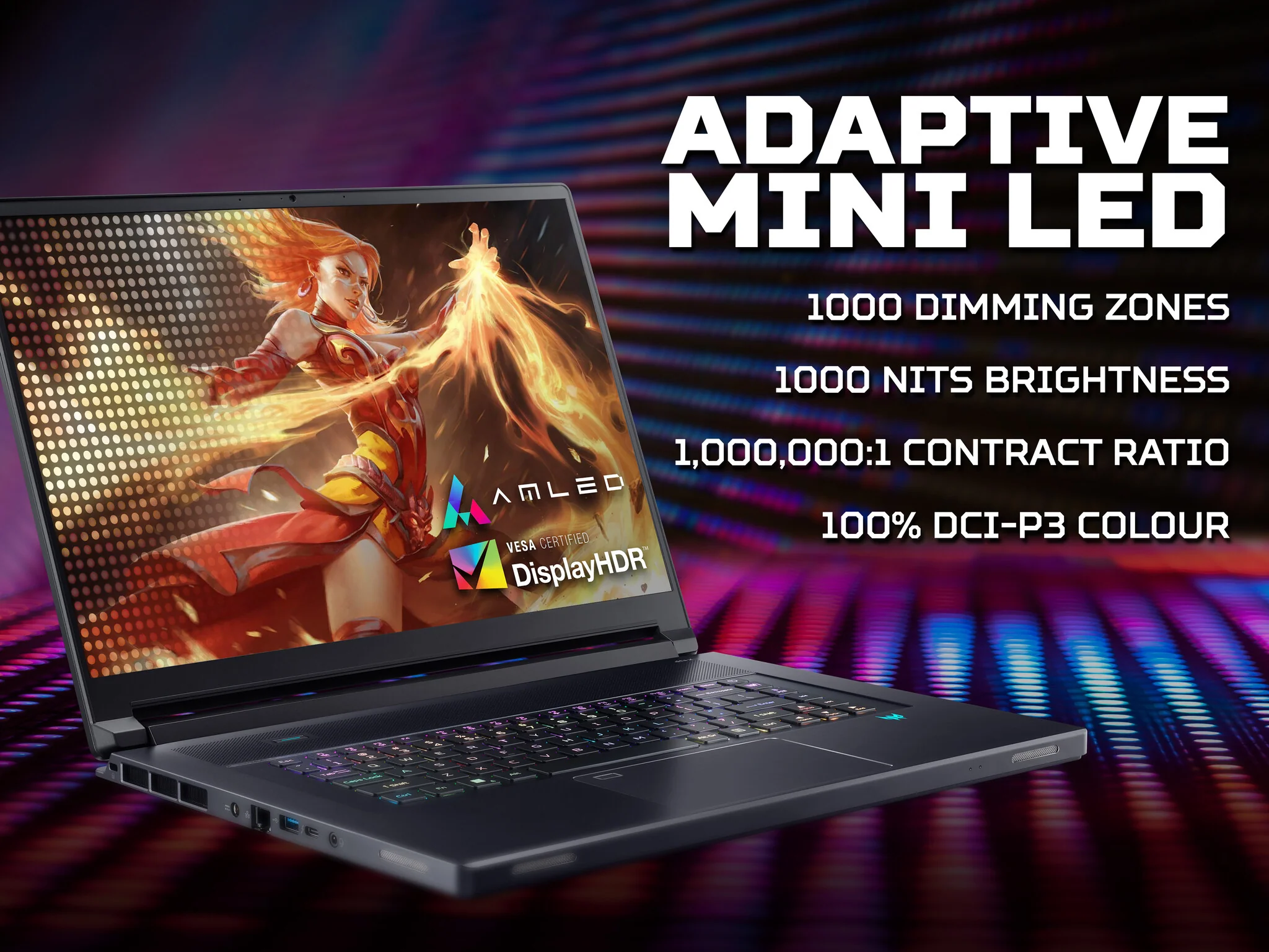 Acer Predator Triton 17X - 43.2 cm (17") - Intel® Core™ i9-13900HX - 64GB DDR5-SDRAM - 4TB NVMe SSD - NVIDIA GeForce RTX 4090 - Wi-Fi 6E - Windows 11 Home - Black - Image 14