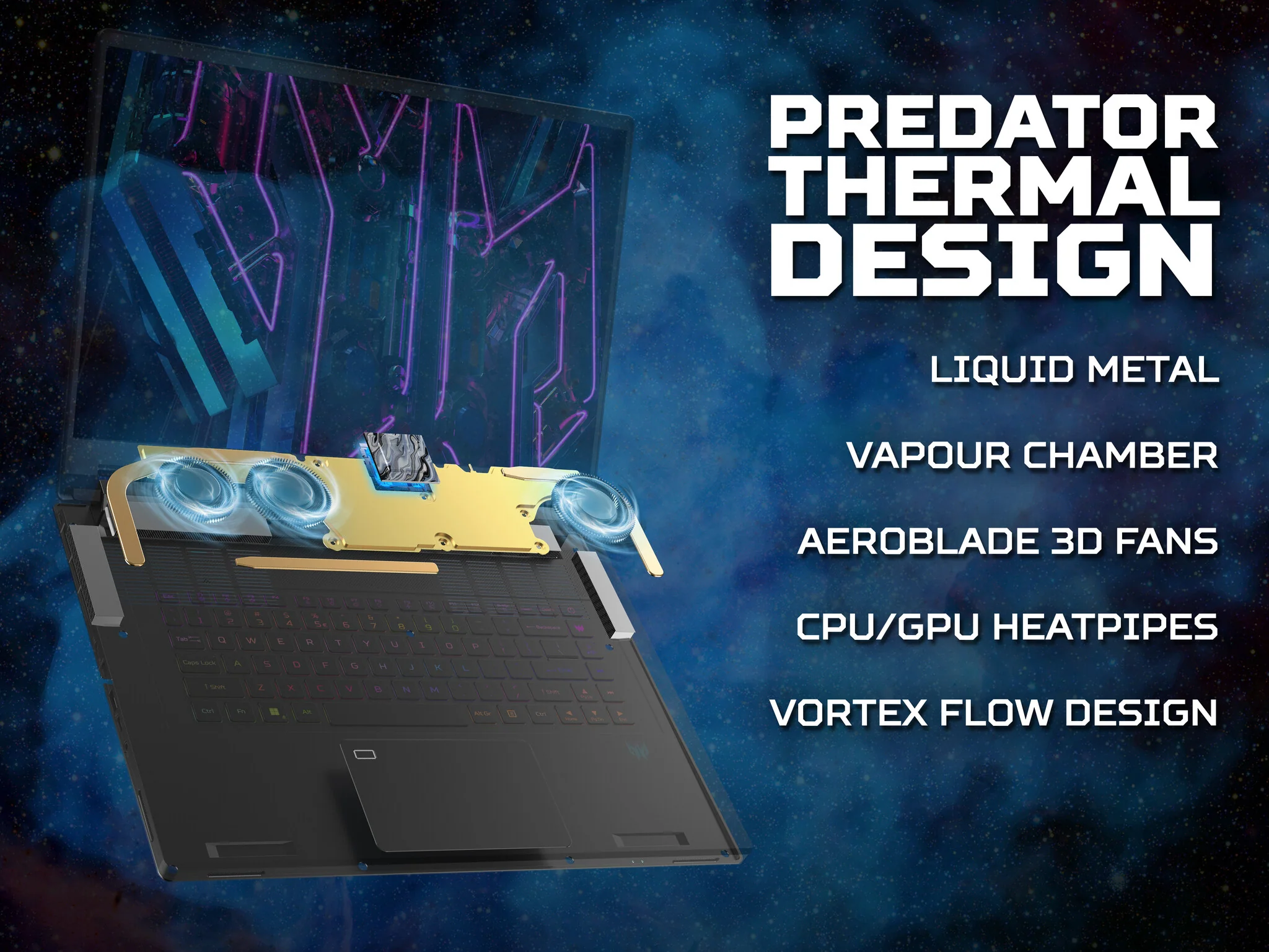 Acer Predator Triton 17X - 43.2 cm (17") - Intel® Core™ i9-13900HX - 64GB DDR5-SDRAM - 4TB NVMe SSD - NVIDIA GeForce RTX 4090 - Wi-Fi 6E - Windows 11 Home - Black - Image 15