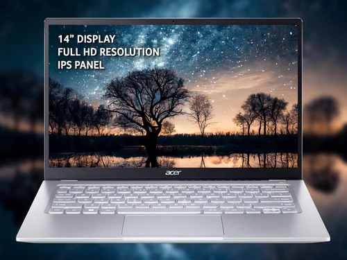 Acer Swift 3 Laptop - 35.6 cm (14") - AMD Ryzen 7 5700U - 16 GB LPDDR4x-SDRAM - 1 TB SSD - Wi-Fi 6 - Windows 11 Home - Silver - Image 5