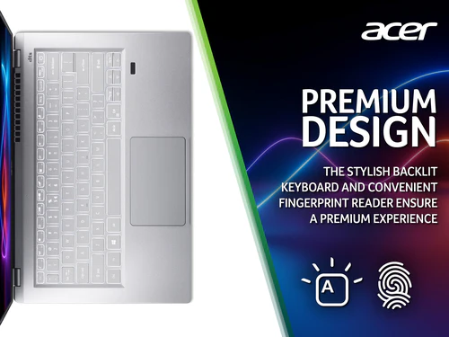 Acer Swift 3 Laptop - 35.6 cm (14") - AMD Ryzen 7 5700U - 16 GB LPDDR4x-SDRAM - 1 TB SSD - Wi-Fi 6 - Windows 11 Home - Silver - Image 6