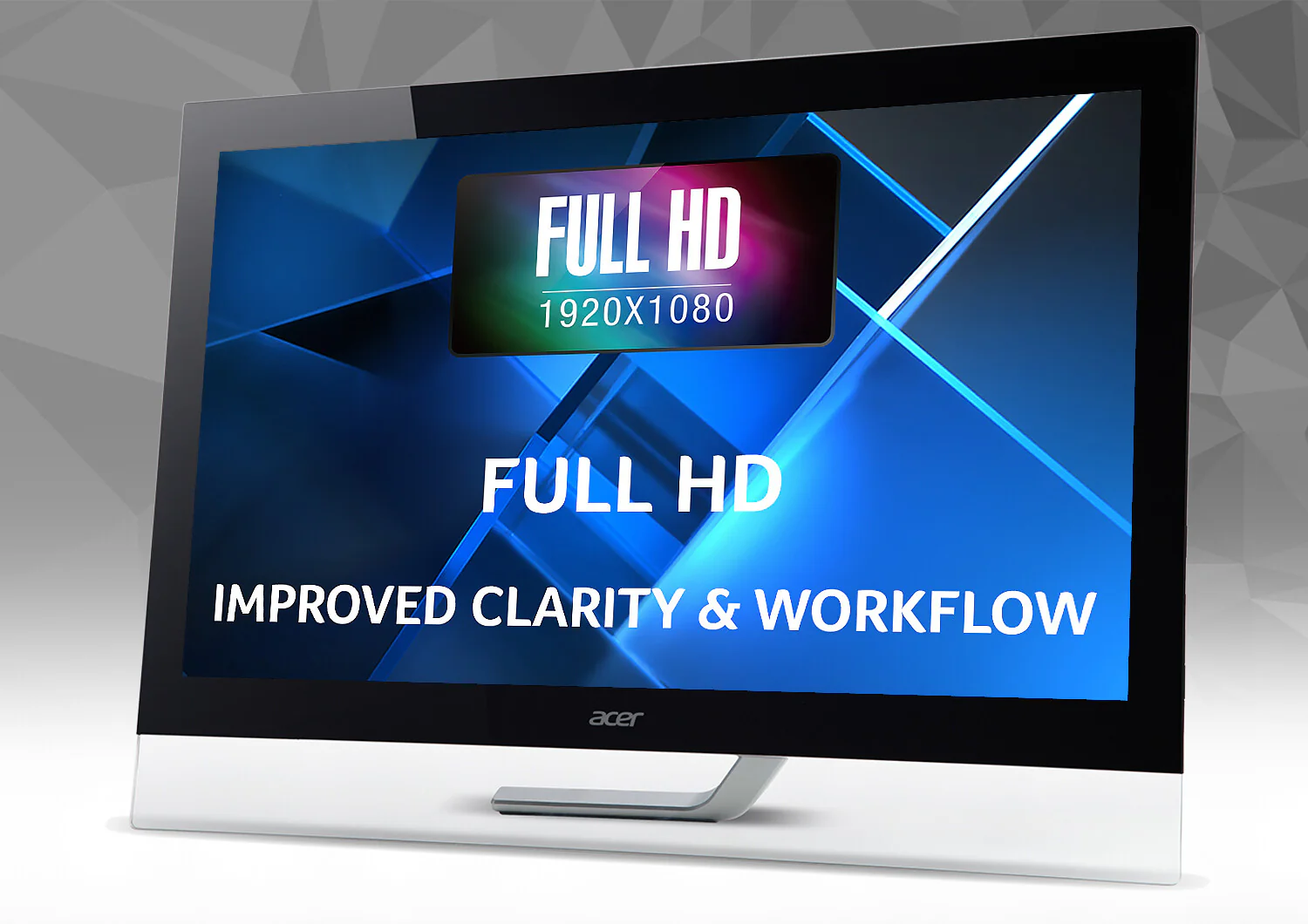 Acer T2 T232HLA - 58.4 cm (23") - 1920 x 1080 pixels FHD LED Touchscreen Monitor - Image 3