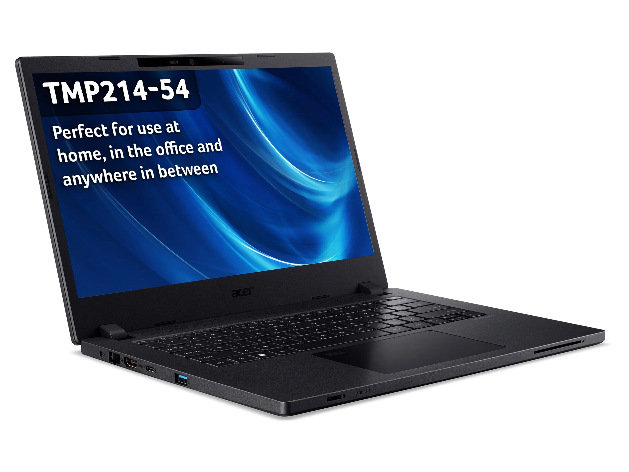 Acer TravelMate P2 Laptop - 35.6cm (14") - Intel® Core™ i5-1235U - 16 GB DDR4-SDRAM - 512 GB SSD - Wi-Fi 6 - Windows 11 Pro - Black - Image 2