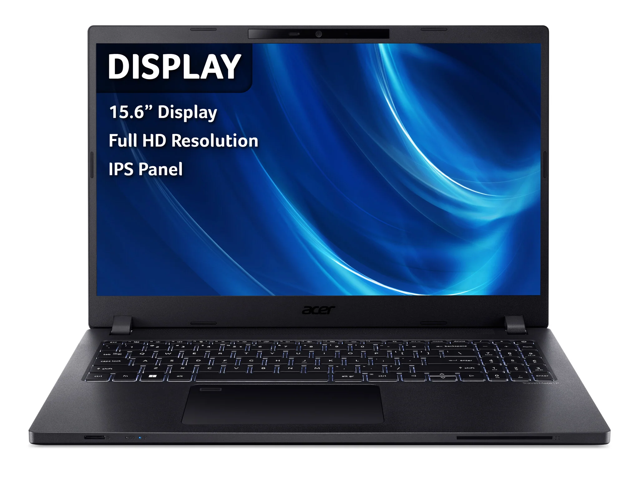 Acer TravelMate P2 Laptop - 39.6 cm (15.6") - Intel® Core™ i7-1255U - 16 GB DDR4-SDRAM - 512 GB SSD - Wi-Fi 6 - Windows 11 Pro - Black - Image 2