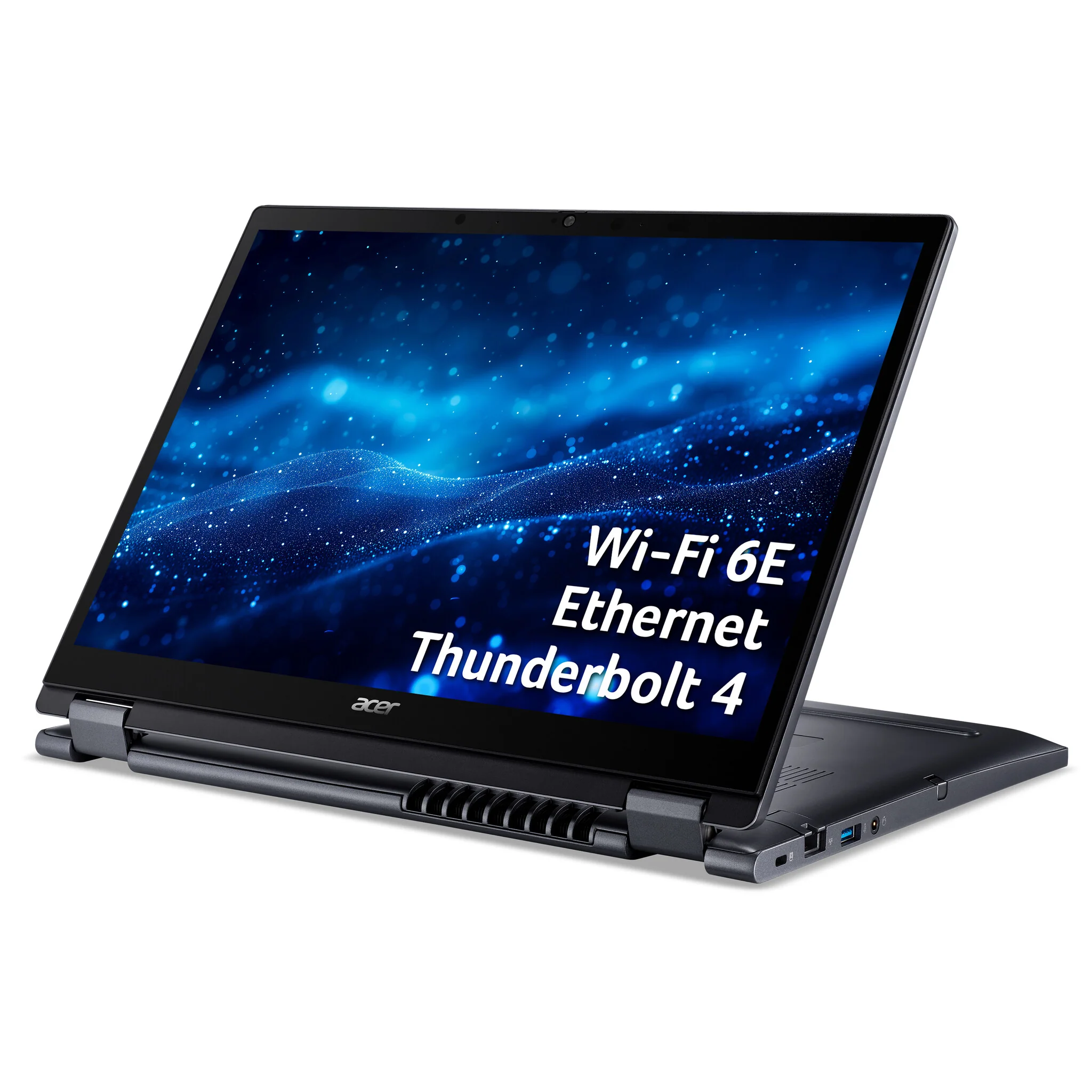 Acer TravelMate P4 Spin 14 Hybrid (2-in-1) - 35.6 cm (14") - Touchscreen - Intel® Core™ i5-1335U - 16 GB DDR4-SDRAM - 512 GB SSD - Wi-Fi 6E - Windows 11 Pro - Black - Image 4