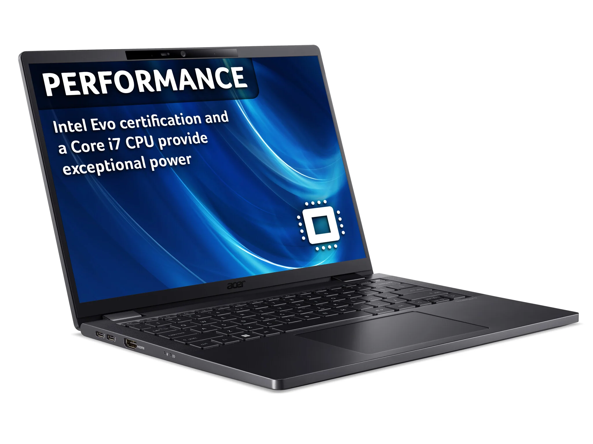 Acer TravelMate P6 TMP614-53 Laptop - 35.6 cm (14") - Intel® Core™ i7-1355U - 16 GB LPDDR5-SDRAM - 512 GB SSD - Wi-Fi 6E - Windows 11 Pro - Black - Image 14