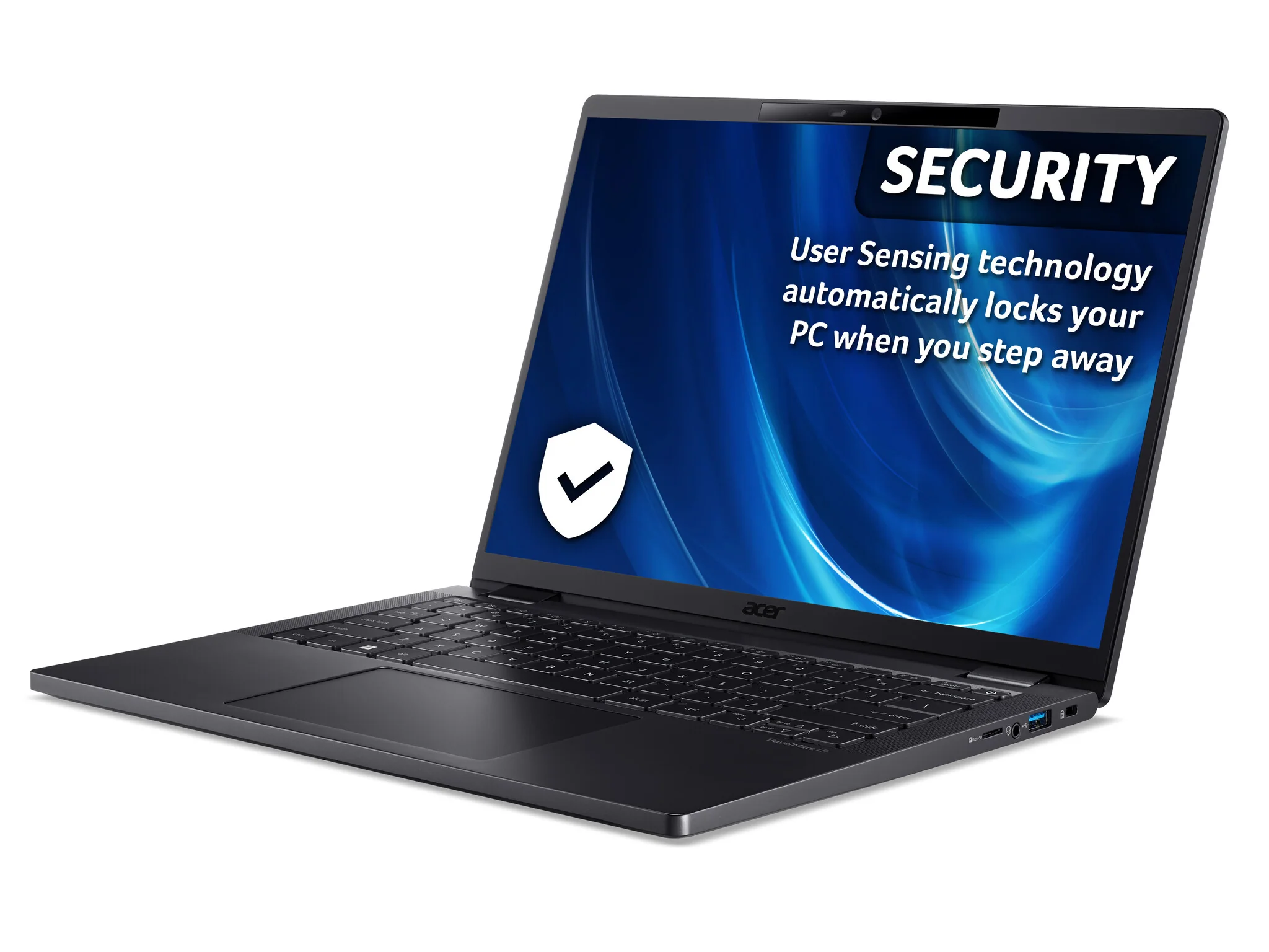 Acer TravelMate P6 TMP614-53 Laptop - 35.6 cm (14") - Intel® Core™ i7-1355U - 16 GB LPDDR5-SDRAM - 512 GB SSD - Wi-Fi 6E - Windows 11 Pro - Black - Image 15