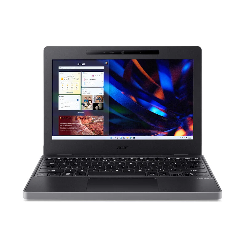 Acer TravelMate B3 Laptop - 29.5 cm (11.6") - Intel® N100 - 4 GB DDR5-SDRAM - 128 GB SSD - Wi-Fi 6E - Windows 11 Pro Education - Black