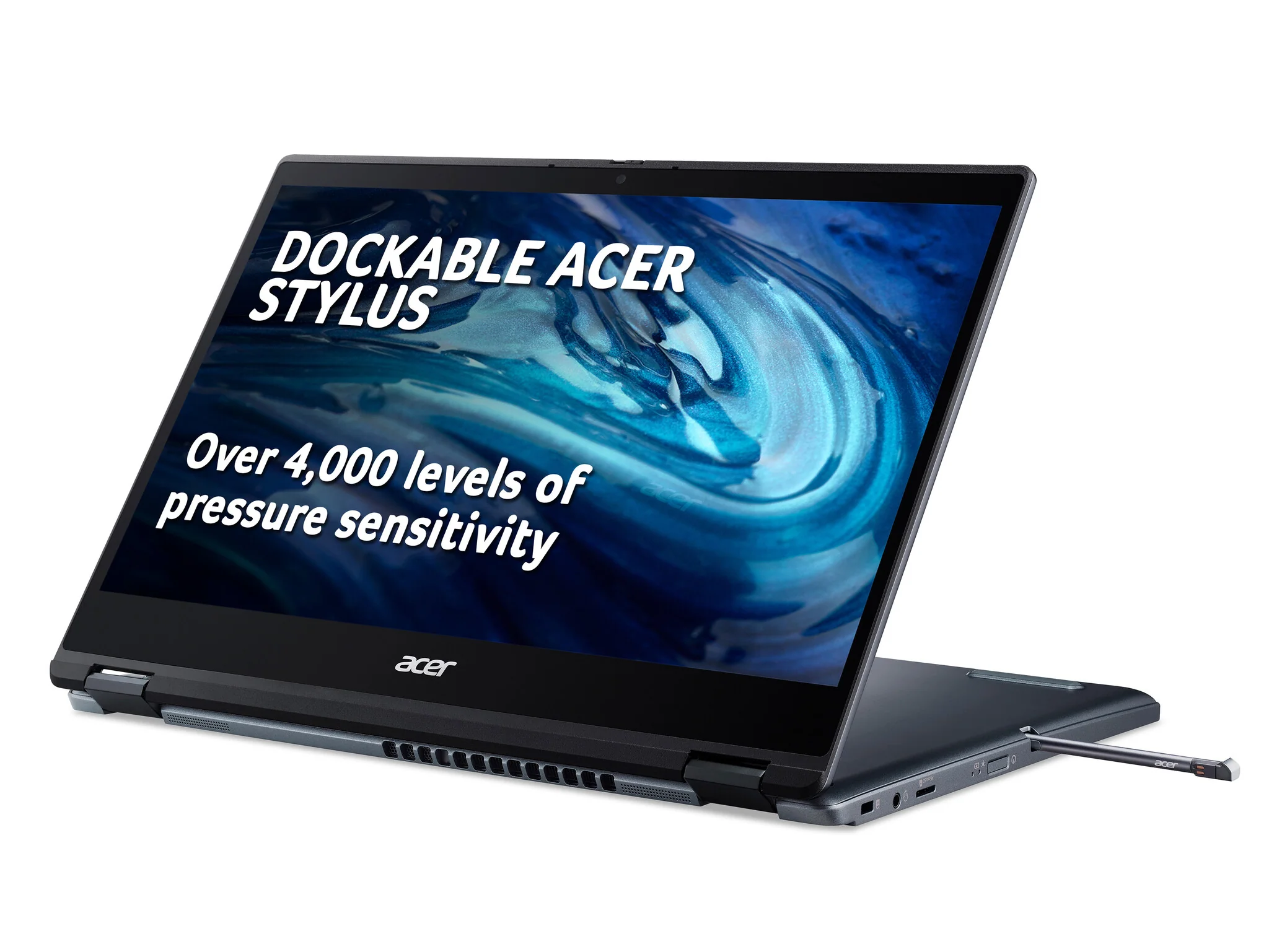 Acer TravelMate TMP414RN-51 Hybrid (2-in-1) - 35.6 cm (14") - Touchscreen - Intel® Core™ i5-1135G7 - 8 GB DDR4-SDRAM - 256 GB SSD - Wi-Fi 6 - Windows 10 Pro - Blue - Image 3